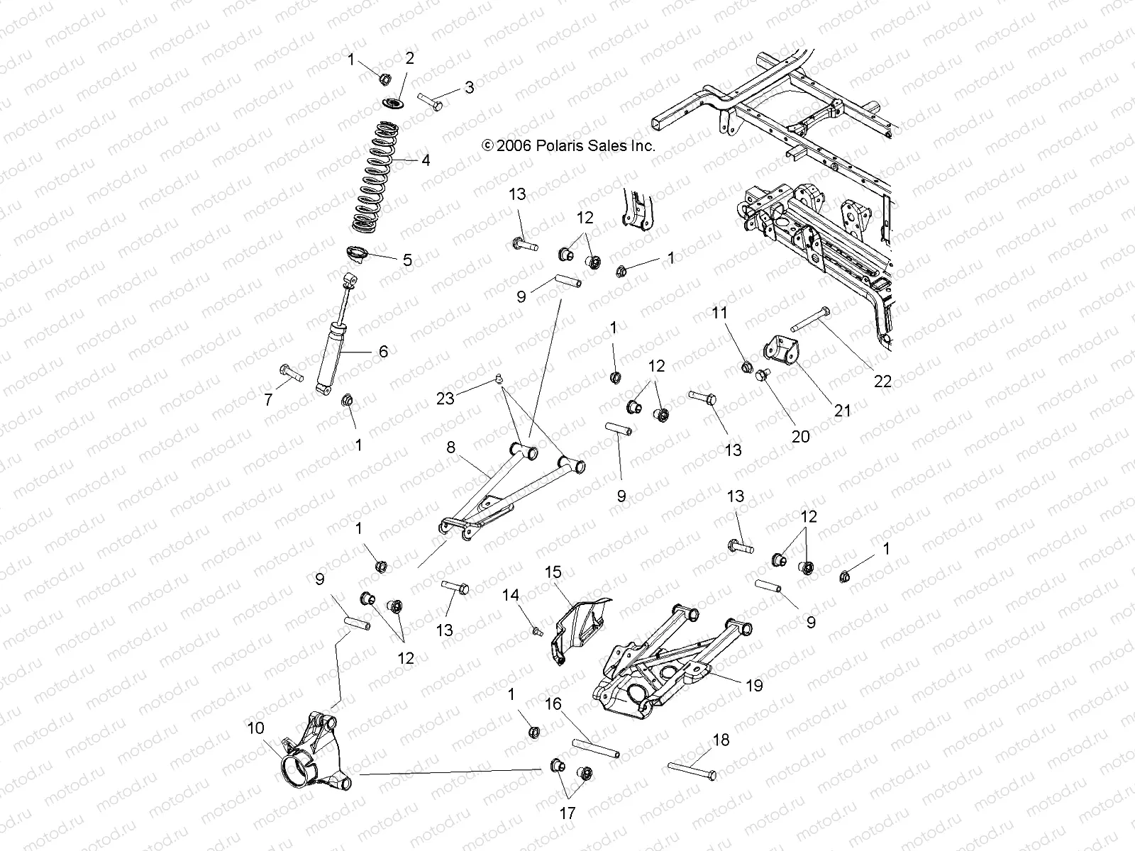 SUSPENSION | SUSPENSION, REAR - A07TH76AU/TN76AF/AL/AU (49ATVSUSPRRX2500EFI)