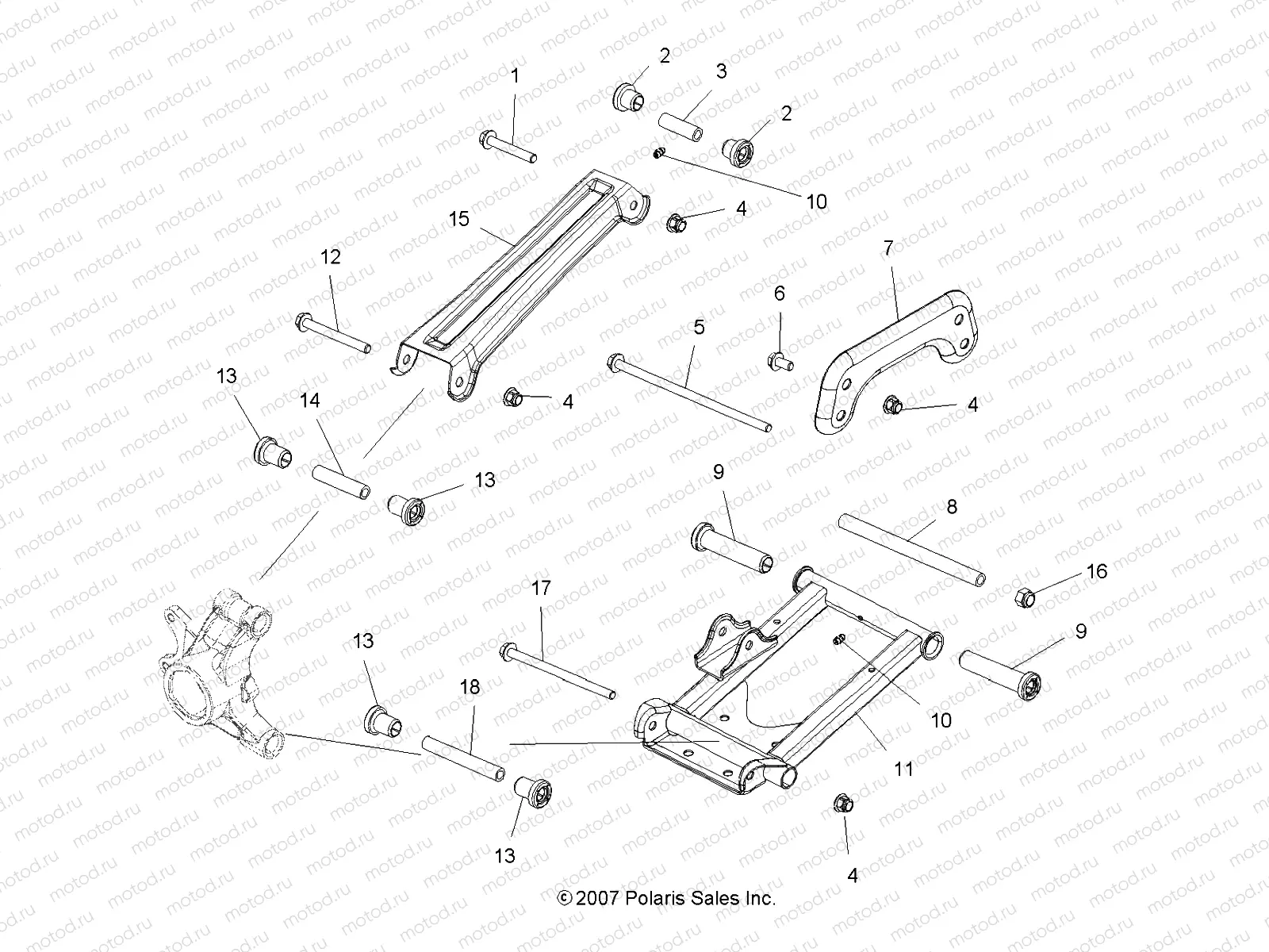 SUSPENSION | SUSPENSION, REAR - A09LH46AQ/AX/AZ (49ATVSUSPRR08SP400)