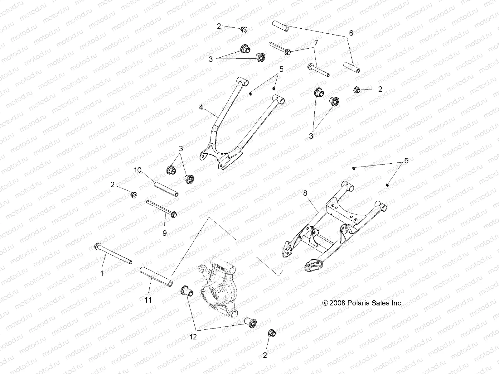SUSPENSION | SUSPENSION, REAR - A10DX85AL/AF (49ATVSUSPRR10SP550X2)