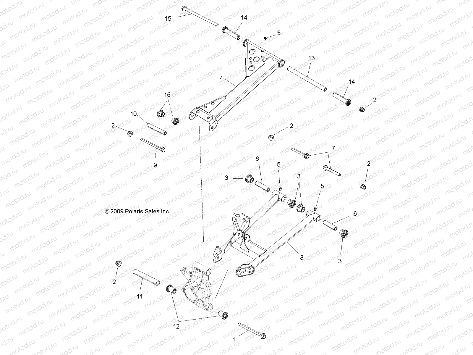 SUSPENSION | SUSPENSION, REAR - A11ZX55FF (49ATVSUSPRR10SPXP550)