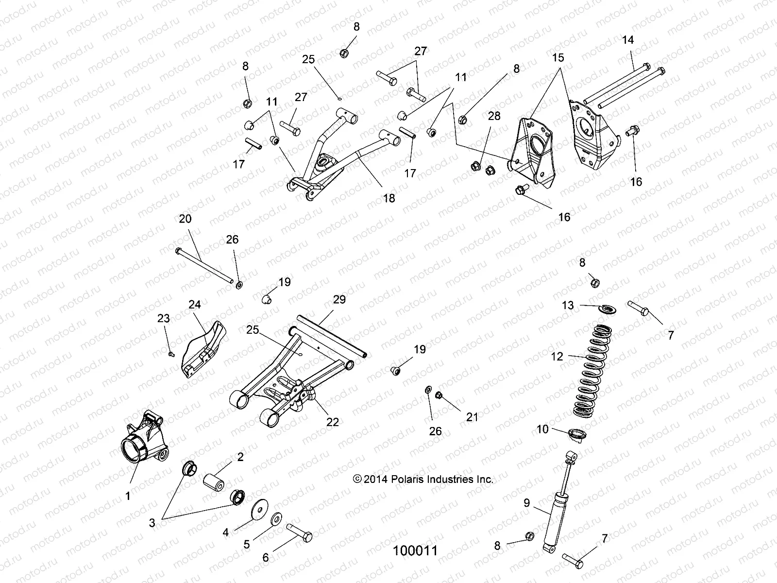 SUSPENSION | SUSPENSION, REAR - A15SJE57HI (100011)