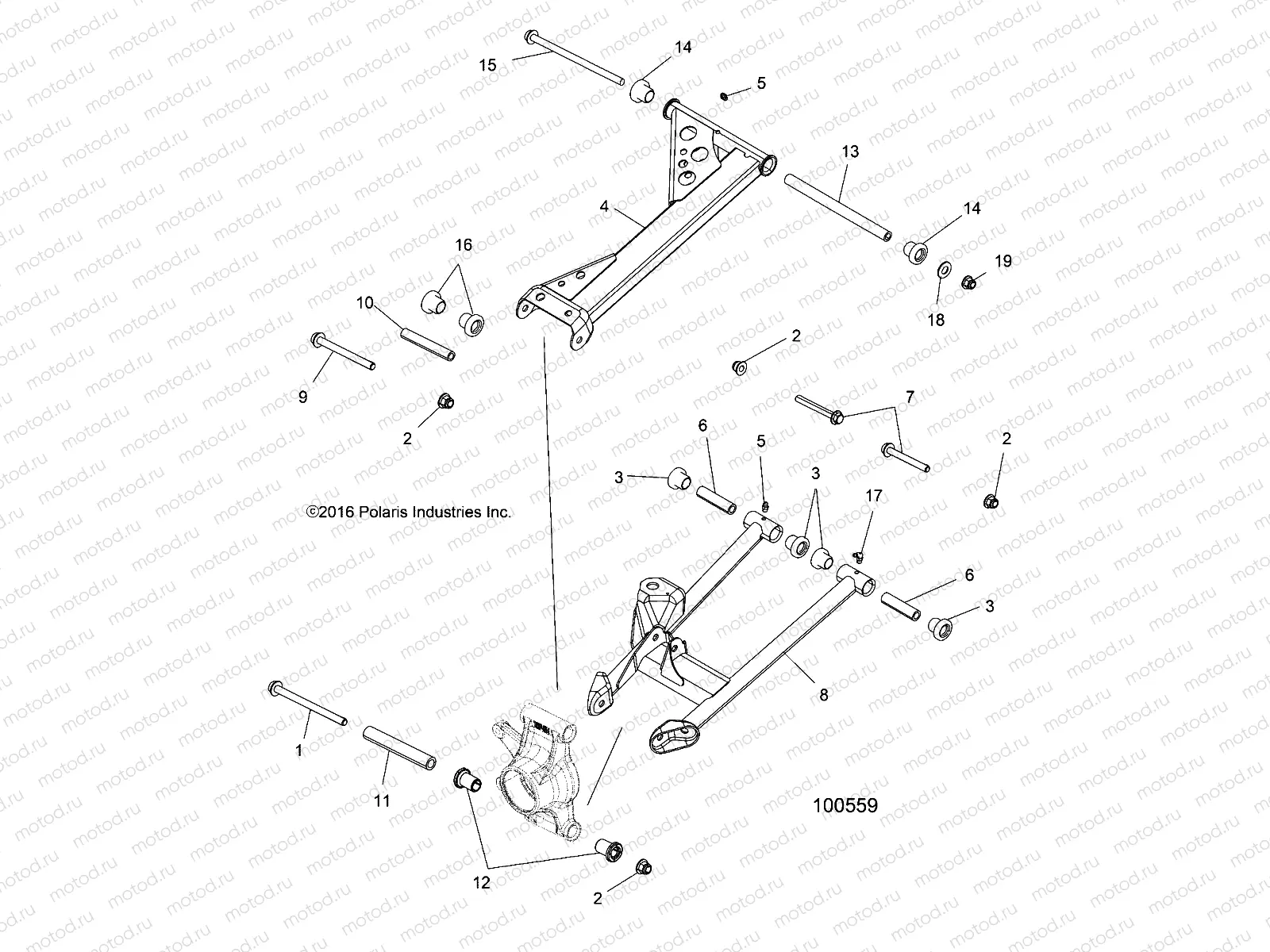 SUSPENSION | SUSPENSION, REAR - A16SVE95NM/AN2 (100559)