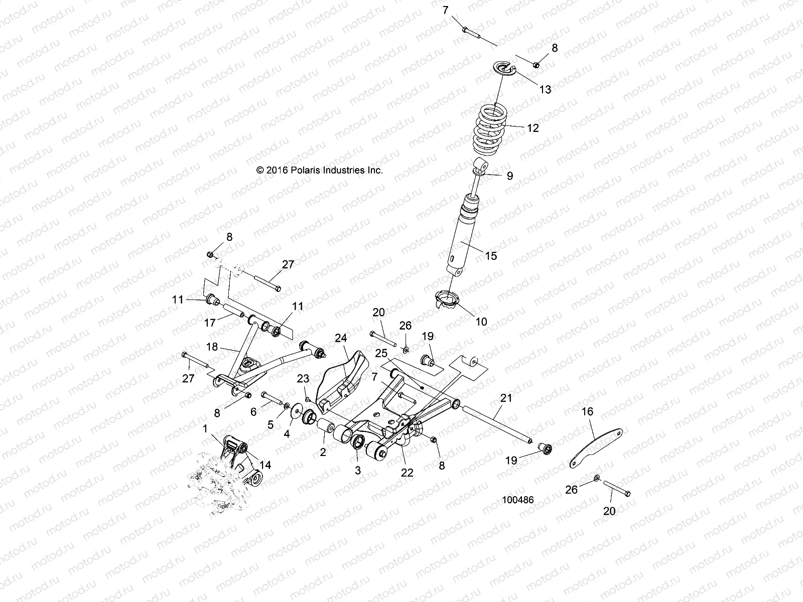 SUSPENSION | SUSPENSION, REAR - A19S6E57R1