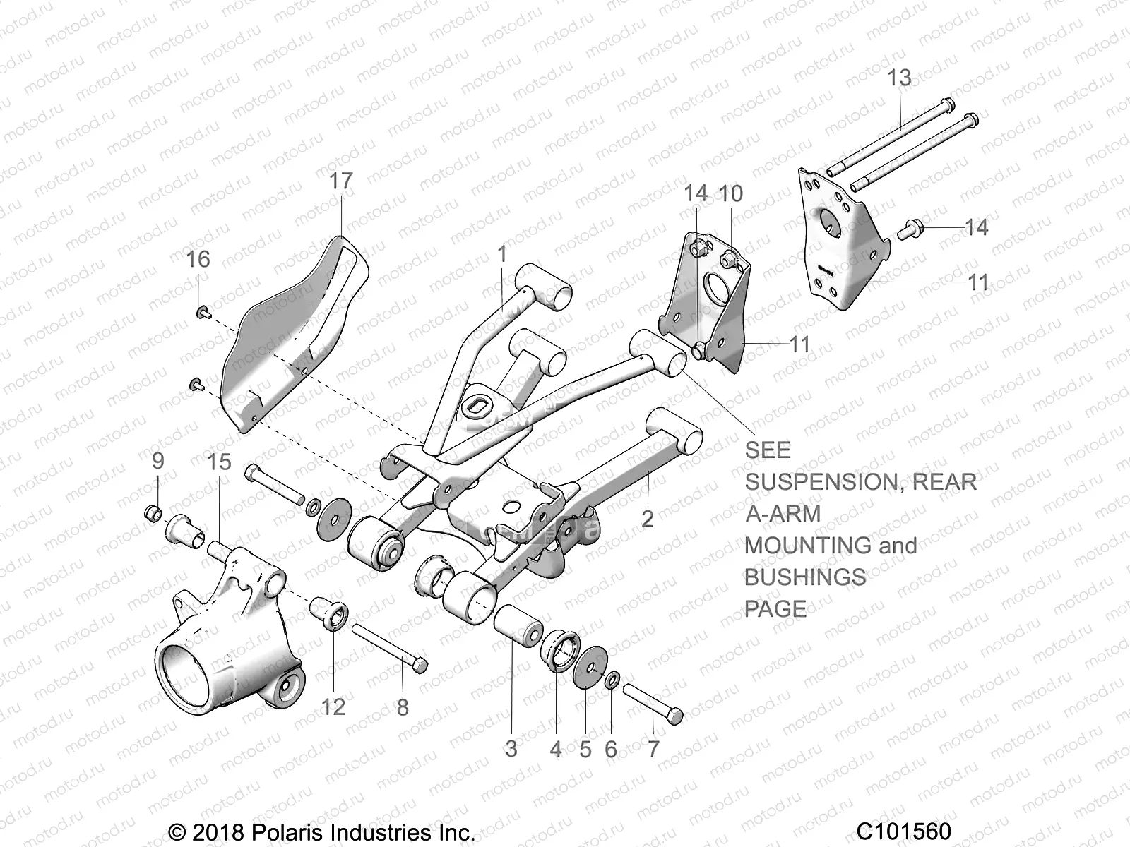 SUSPENSION | SUSPENSION, REAR - A19SDE57F1/SDA57F1