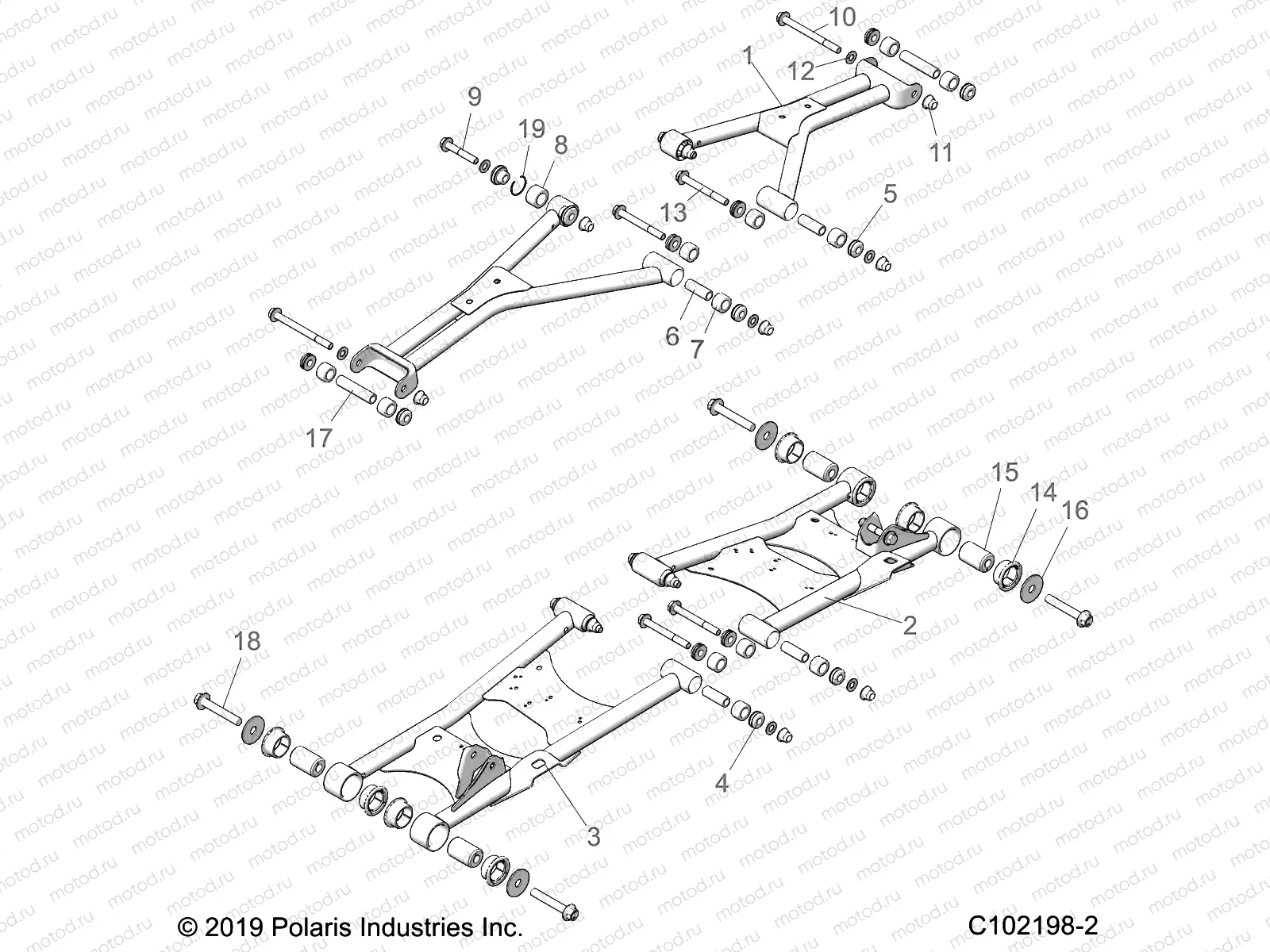 SUSPENSION | SUSPENSION, REAR - A22SGE95KN (C102198-2)