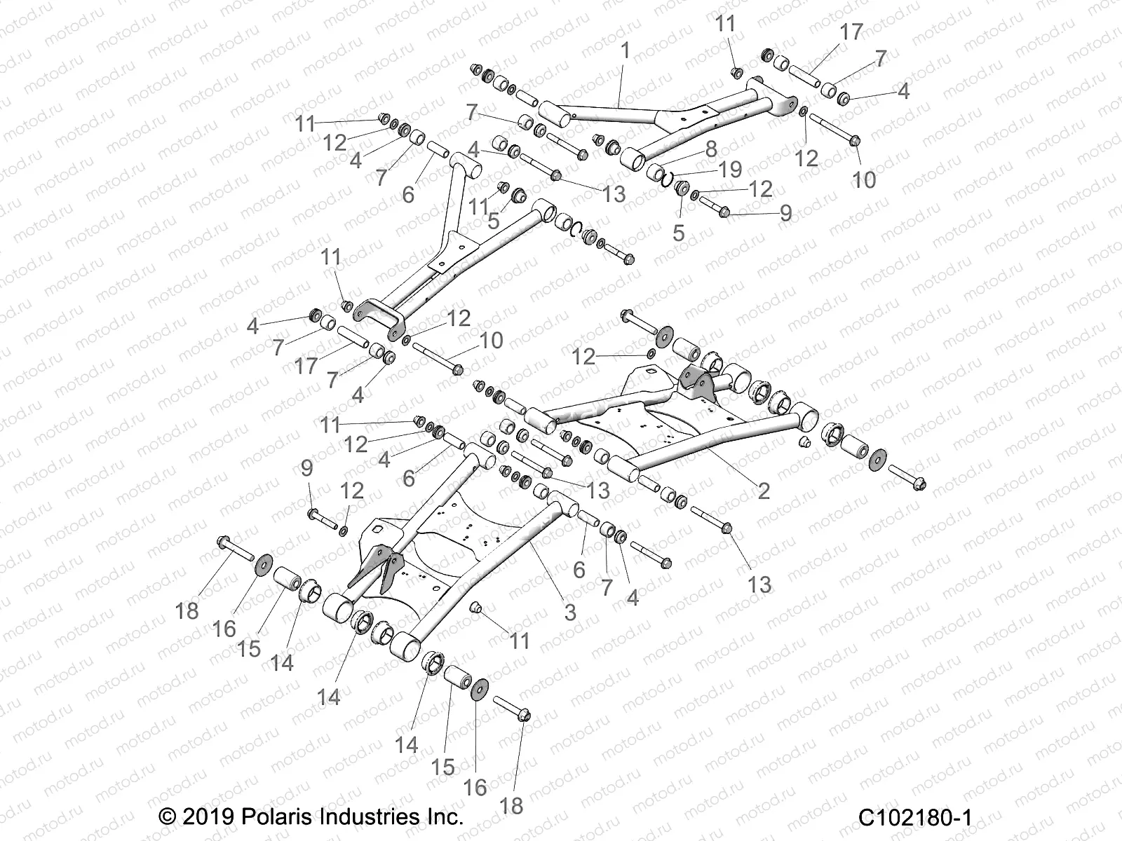 SUSPENSION | SUSPENSION, REAR - A23SLE95PK (C102180-1)