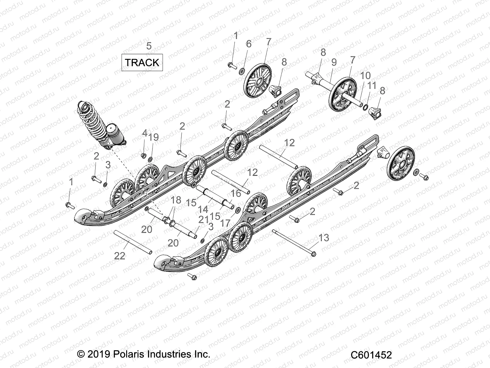 SUSPENSION | SUSPENSION, REAR and TRACK - S20DDH6PS ALL OPTIONS (600317)