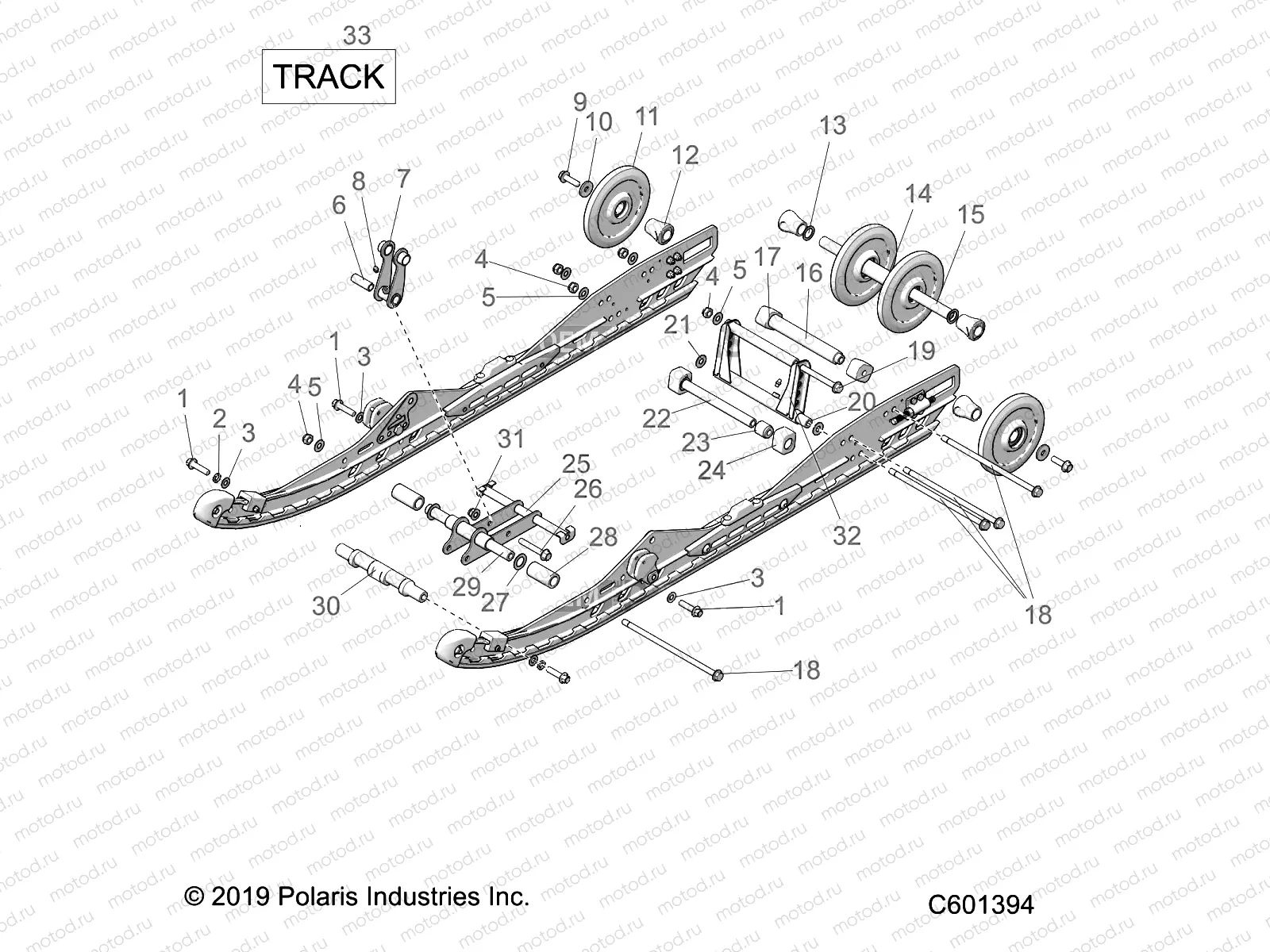 SUSPENSION | SUSPENSION, REAR AND TRACK - S20MDX6JSA/6JEA (C601394)