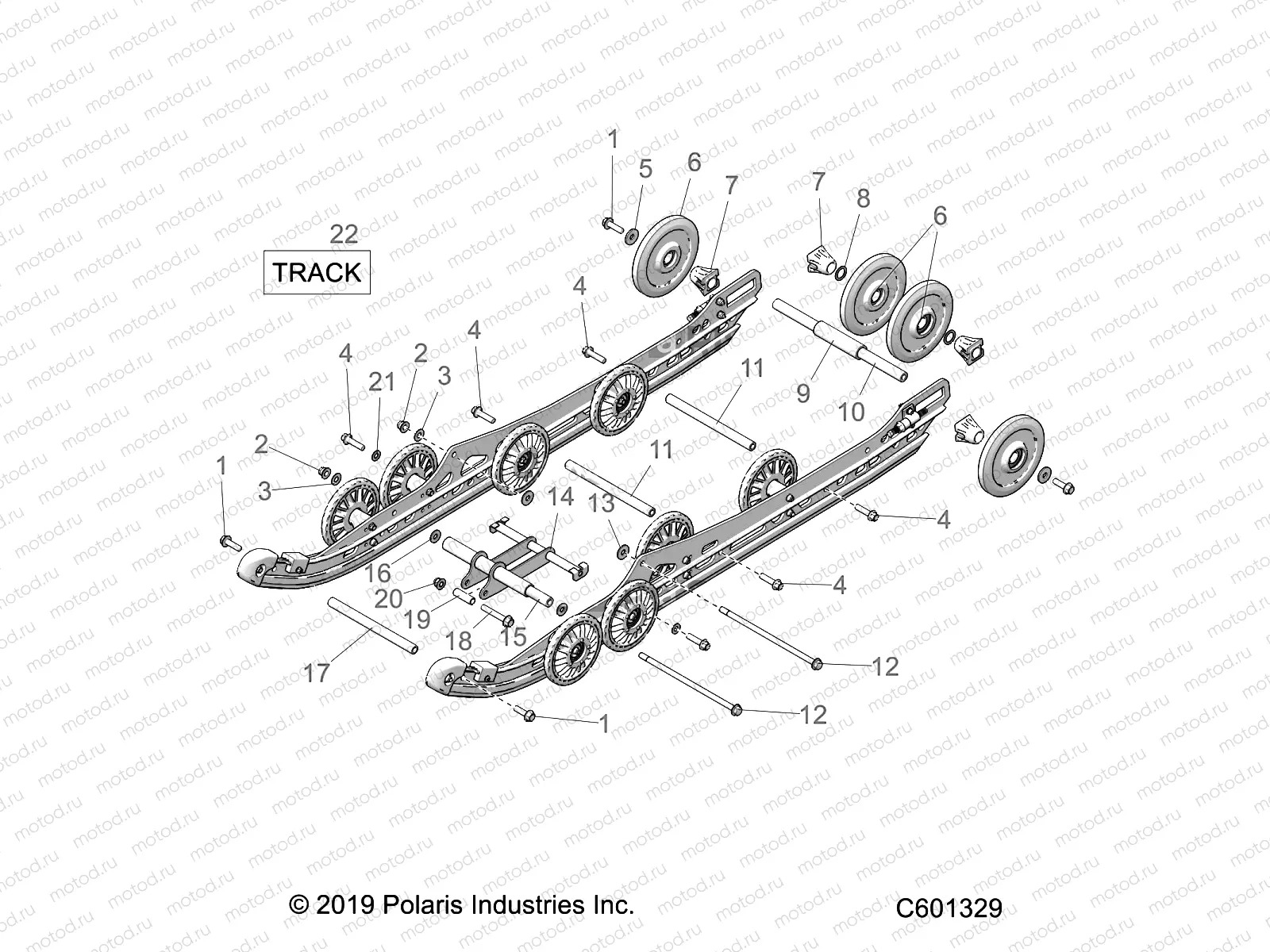 SUSPENSION | SUSPENSION, REAR and TRACK - S21DDL8RS ALL OPTIONS (600564)