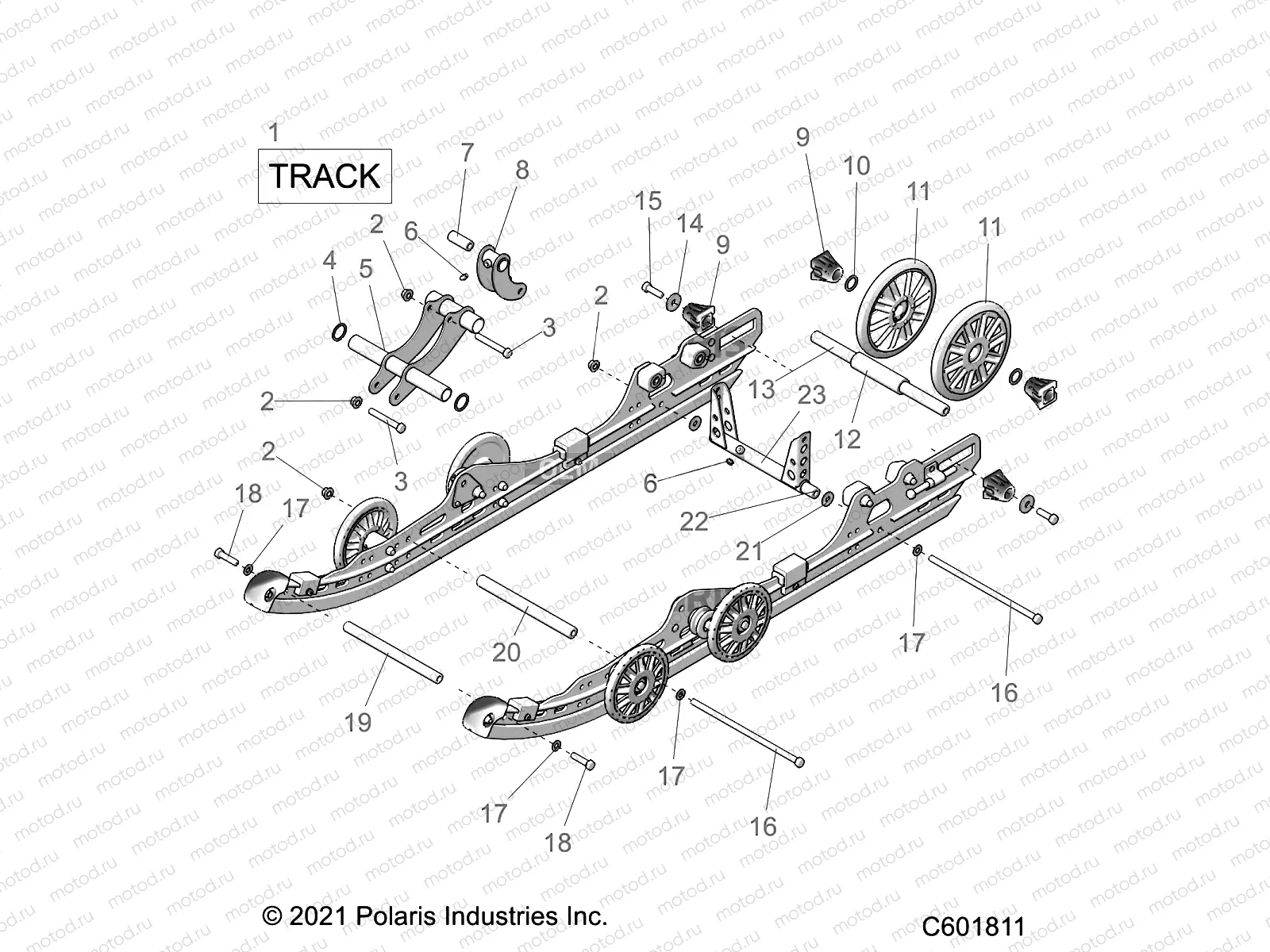 SUSPENSION | SUSPENSION, REAR and TRACK - S23CBA5TSL (C601811)