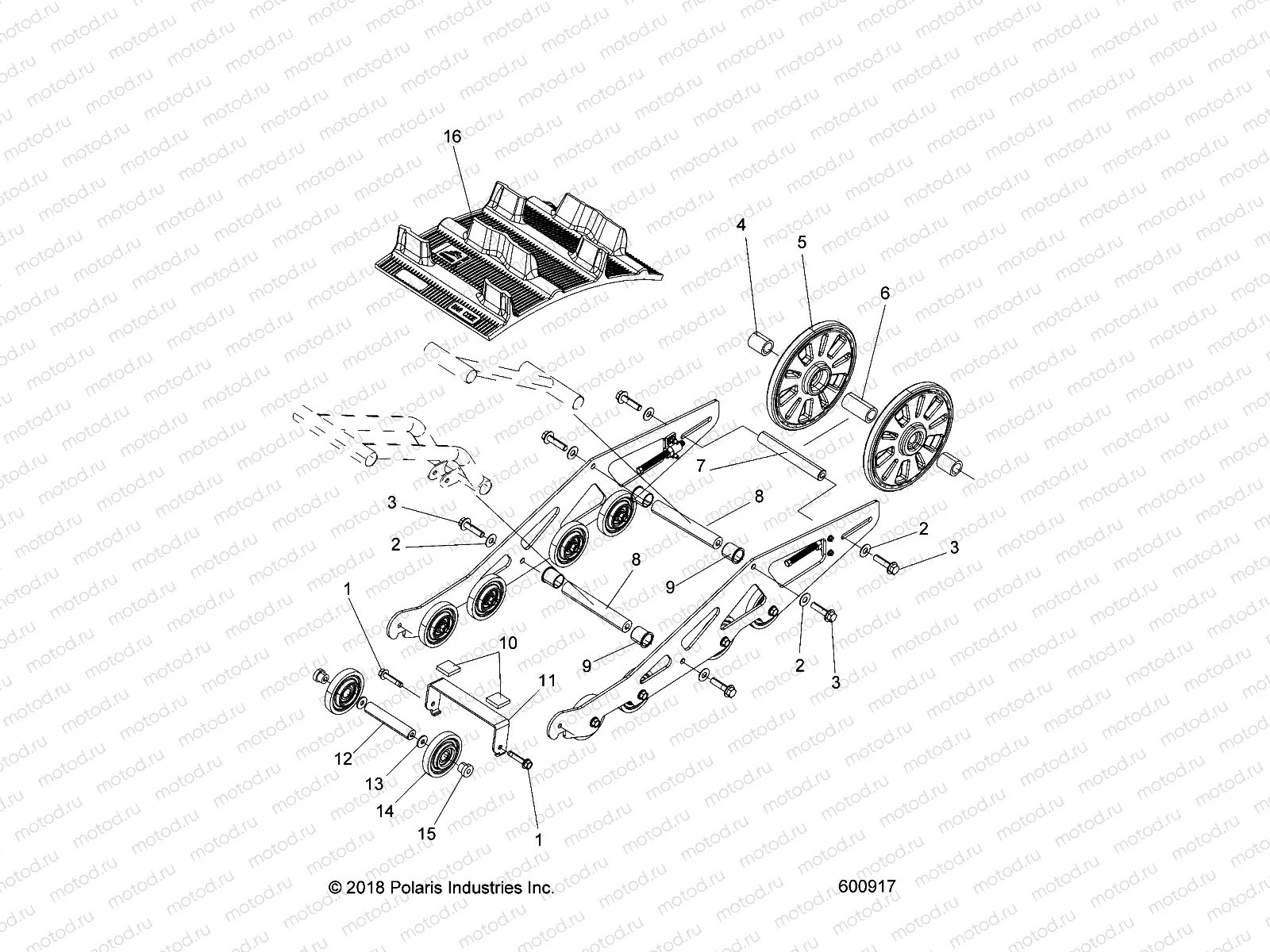 SUSPENSION | SUSPENSION, REAR ASM. AND TRACK - J22RTAXXXA (600917)