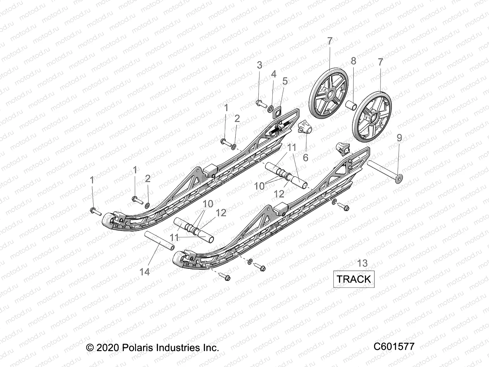 SUSPENSION | SUSPENSION, REAR ASM. - J21FBGXXXA/FBRXXXA (C601577)