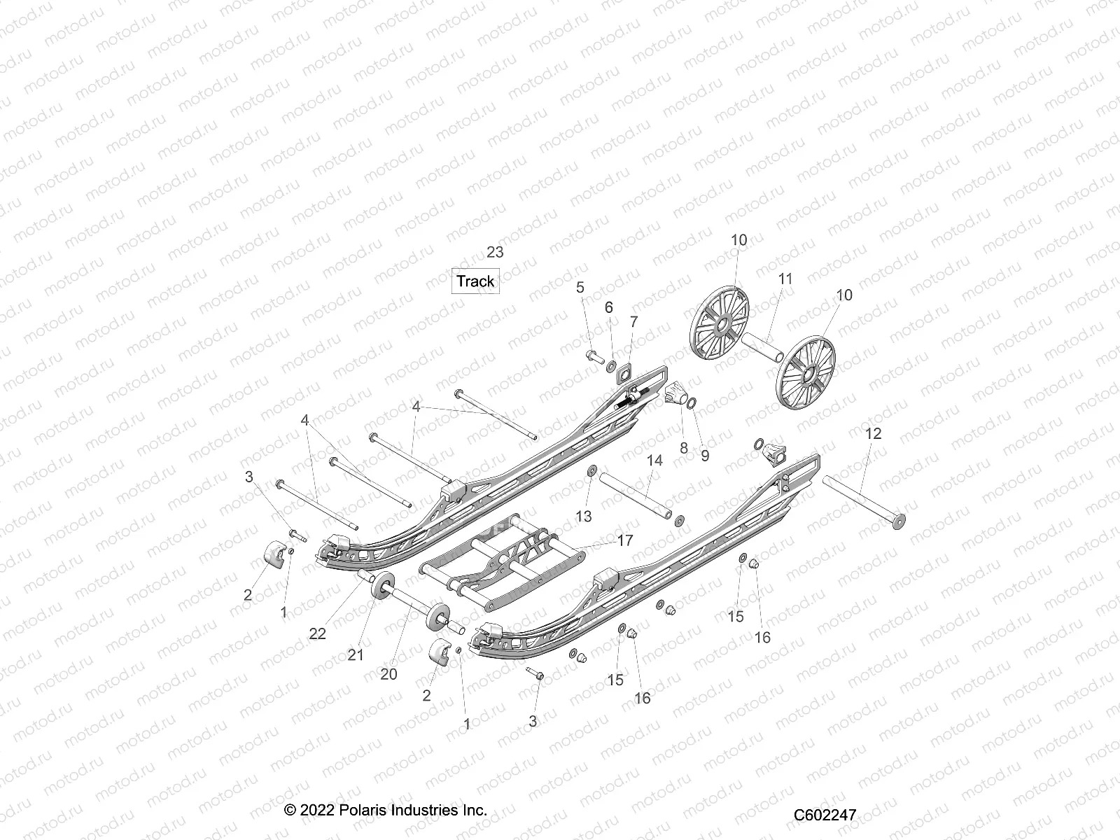 SUSPENSION | SUSPENSION, REAR ASM. - J23DRBXXXA/DREXXXA/DRGXXXA/DRHXXXA/DMCXXX/DMFXXX/DMGXXX/DMXXXH (C602247)