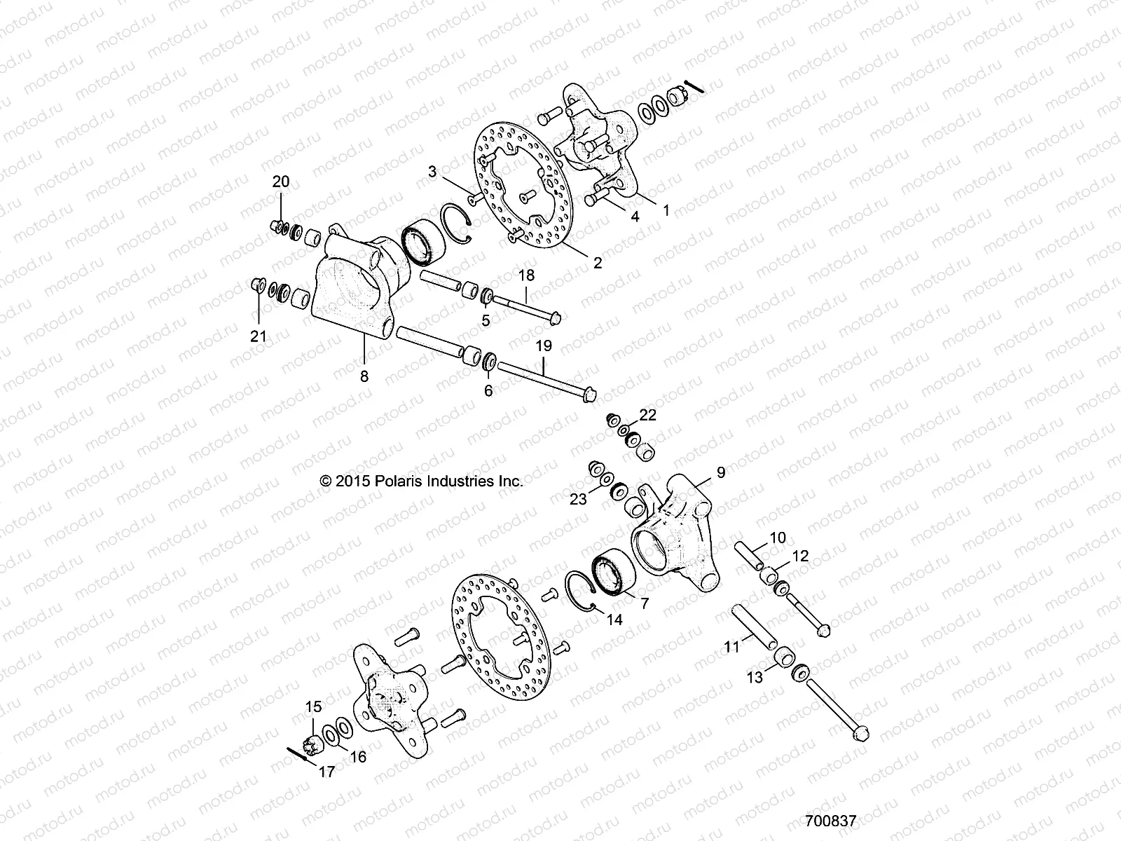 SUSPENSION | SUSPENSION, REAR CARRIER - R17RHE99NU (700837)