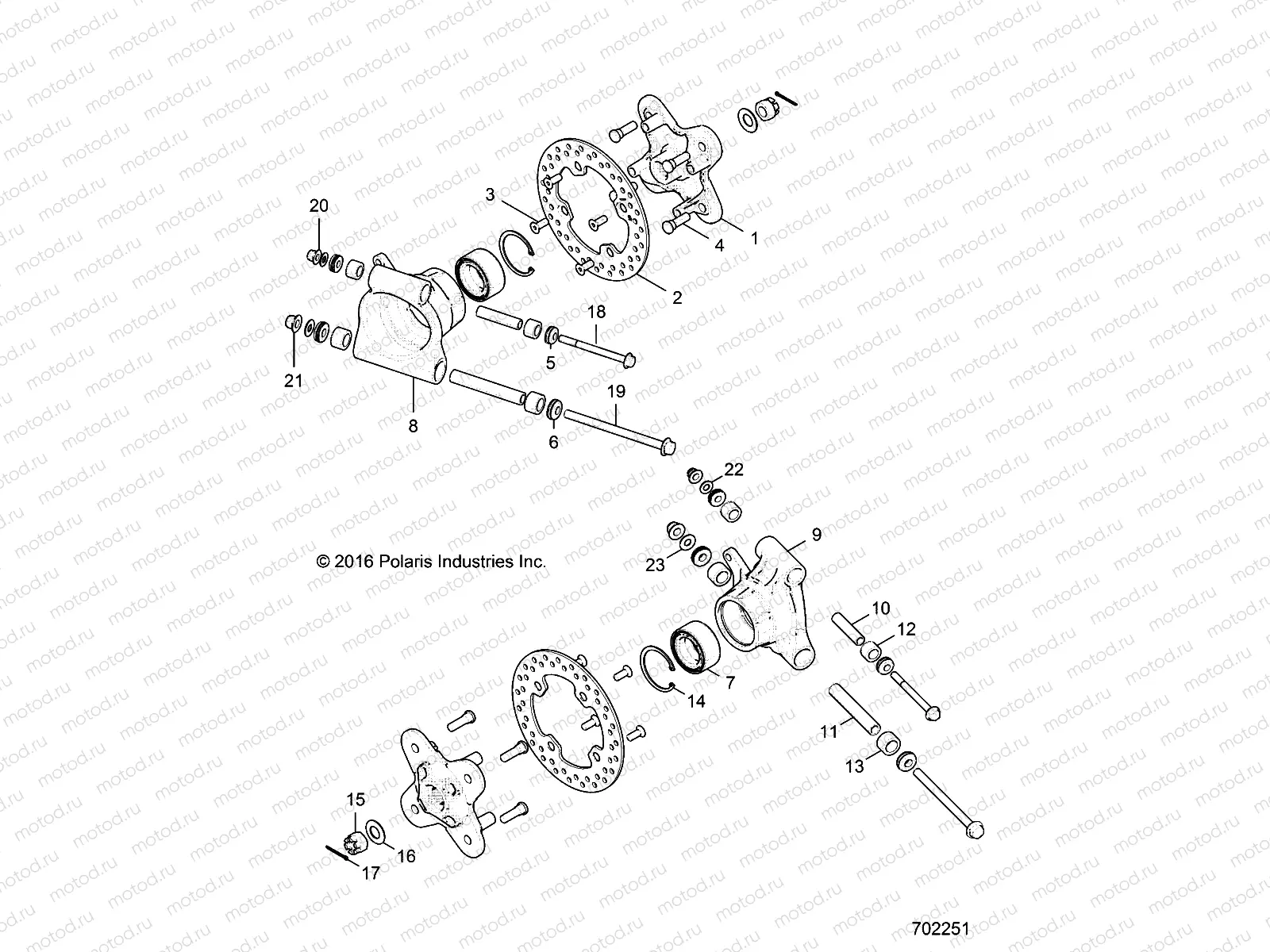 SUSPENSION | SUSPENSION, REAR CARRIER - R18RHE99NK (702251)