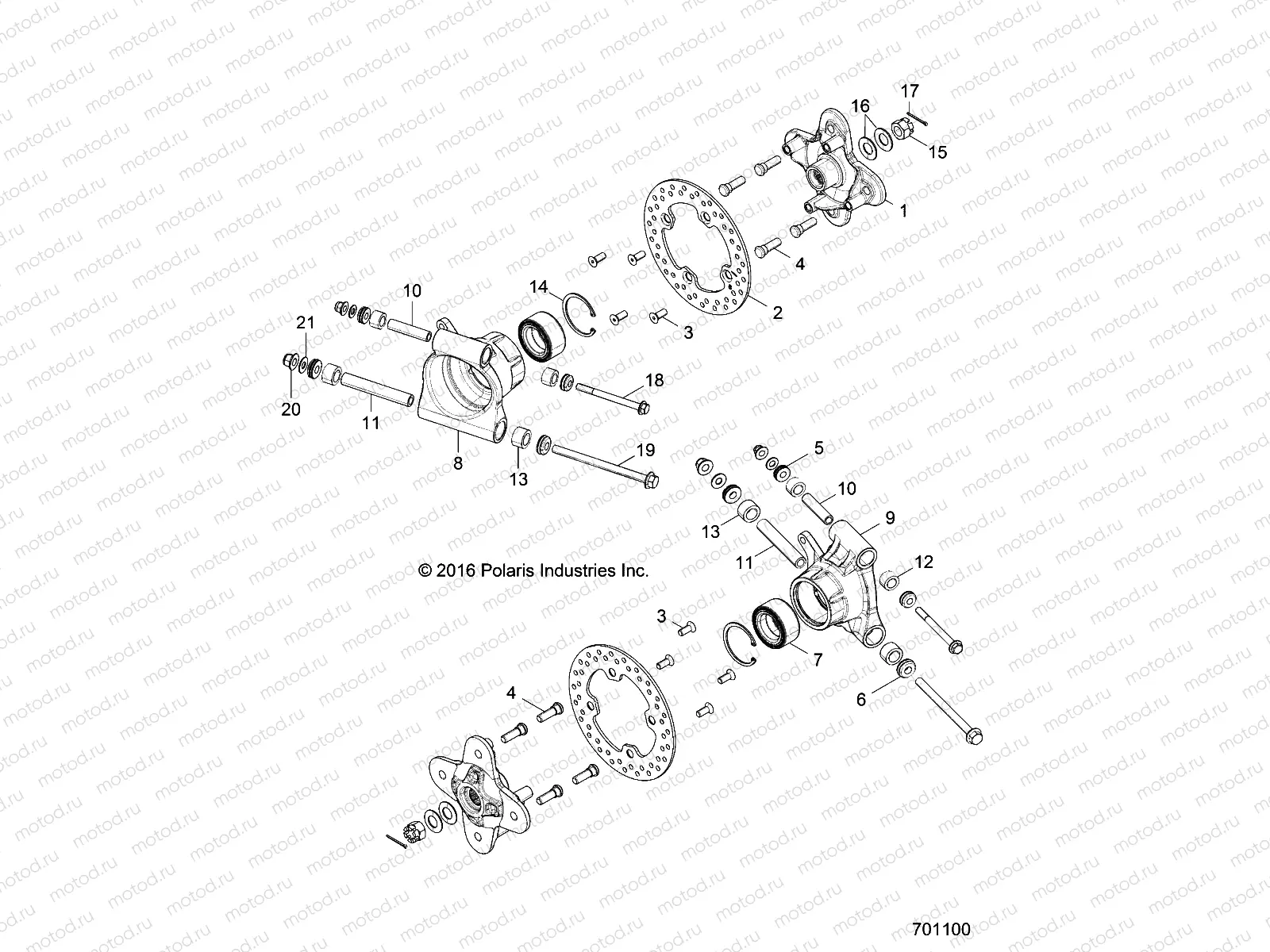 SUSPENSION | SUSPENSION, REAR CARRIER - Z17VBE87N2 (701100)