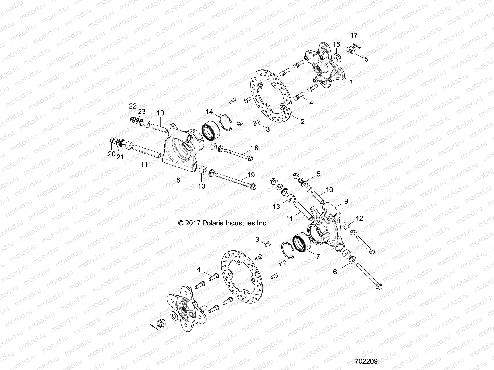 SUSPENSION | SUSPENSION, REAR CARRIER - Z18VAS87CM (702209)