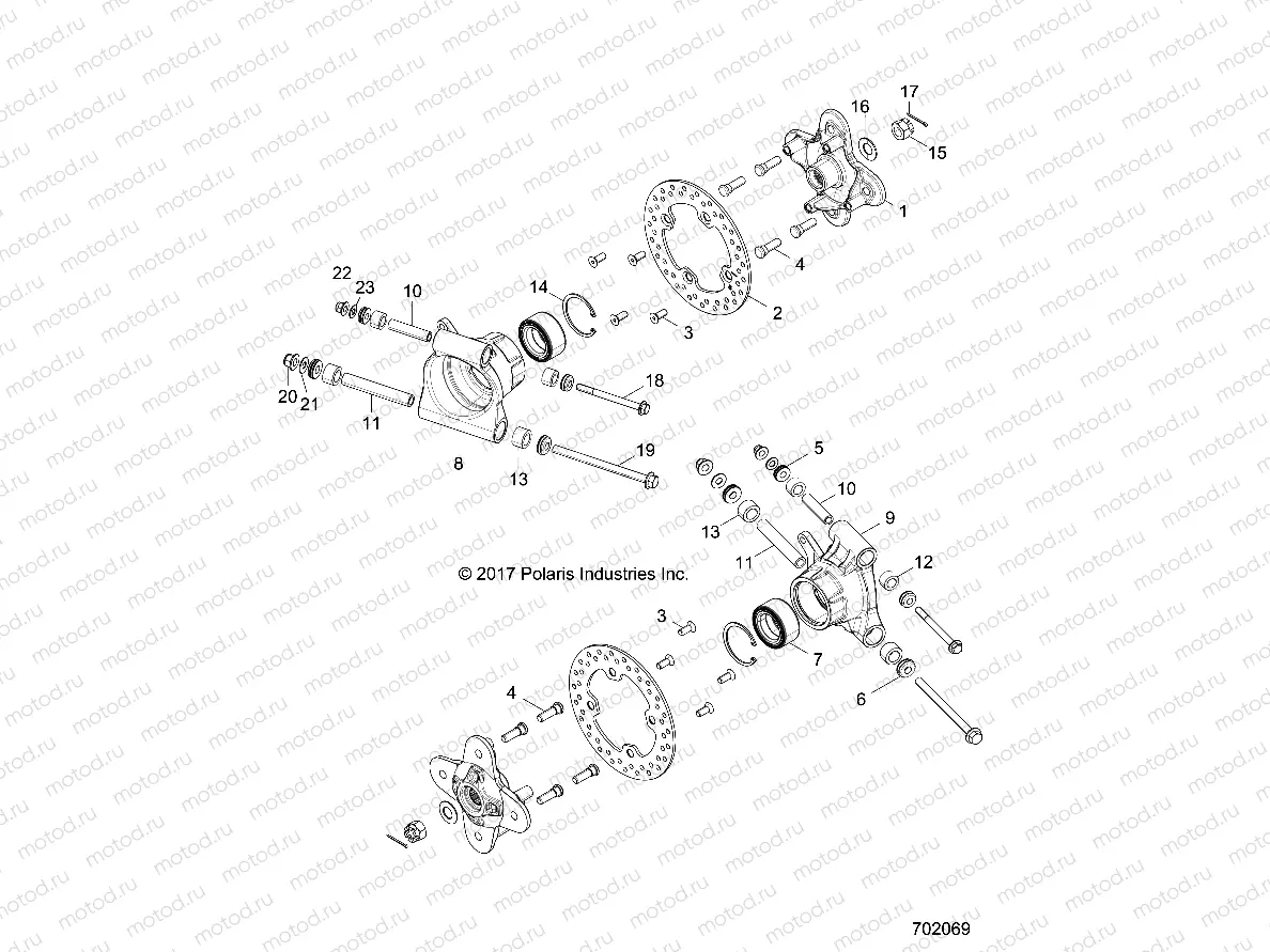 SUSPENSION | SUSPENSION, REAR CARRIER - Z20A4E99AH/LH (702069)
