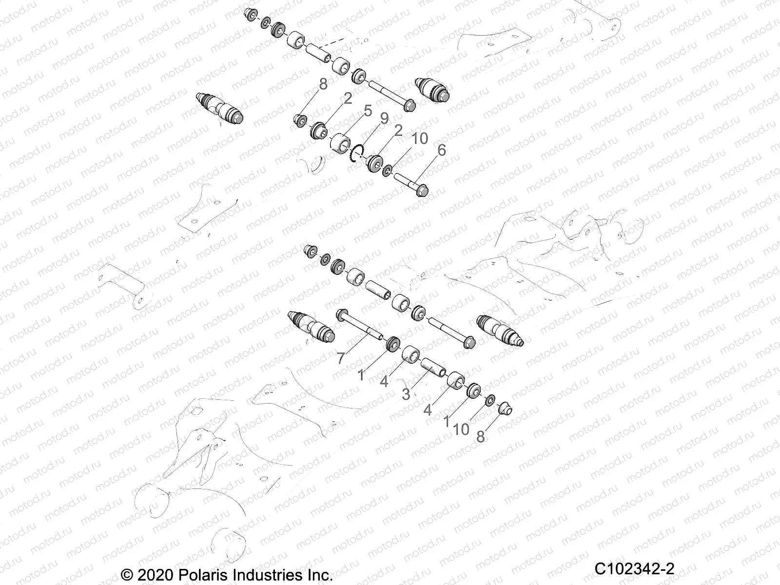 SUSPENSION | SUSPENSION, REAR CONTROL ARM, MOUNTING - A21SLZ95AE/AG (C102342-2)