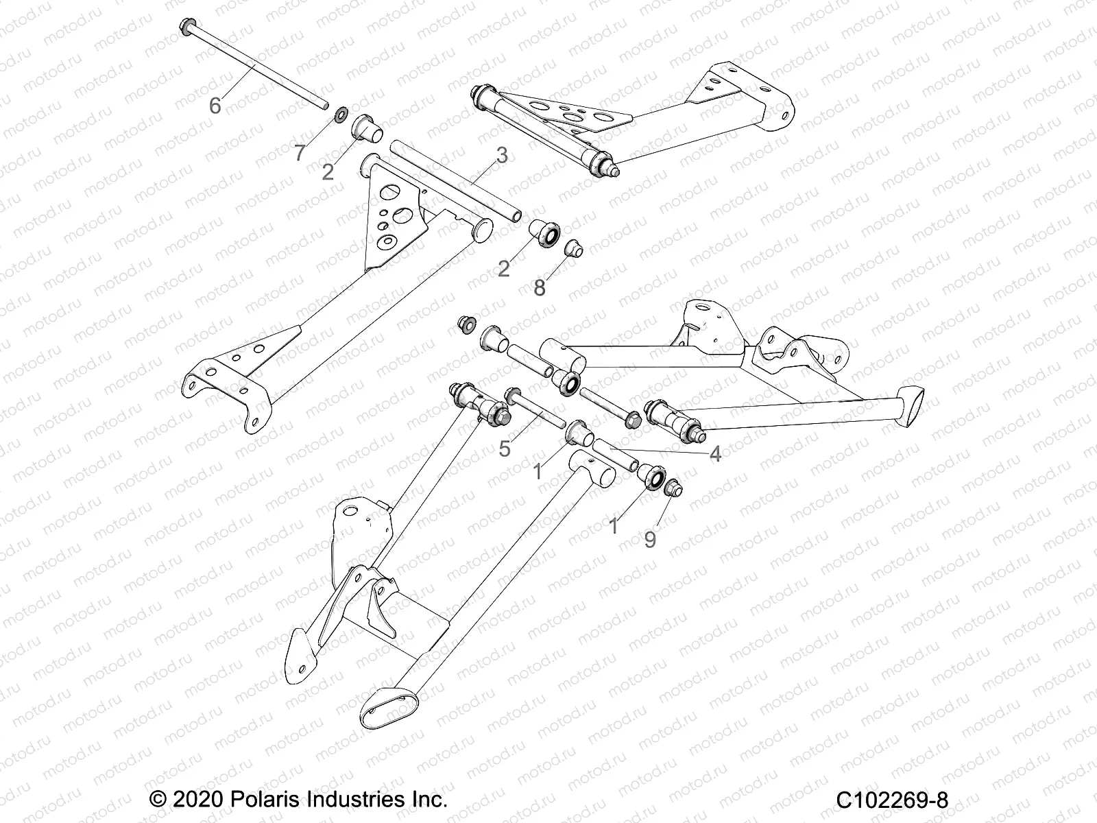 SUSPENSION | SUSPENSION, REAR CONTROL ARM, MOUNTING - A21SVE95KK (C102269-8)