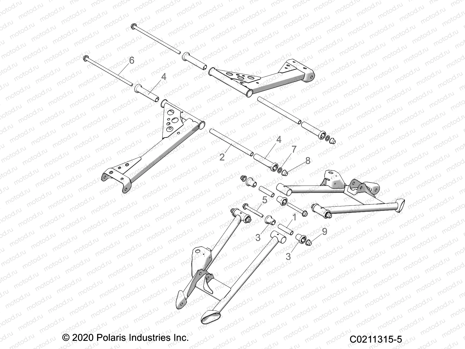 SUSPENSION | SUSPENSION, REAR CONTROL ARM MOUNTING - A21SXE85A9/AF/AP/CA9/CAF/CAP (C0211315-5)