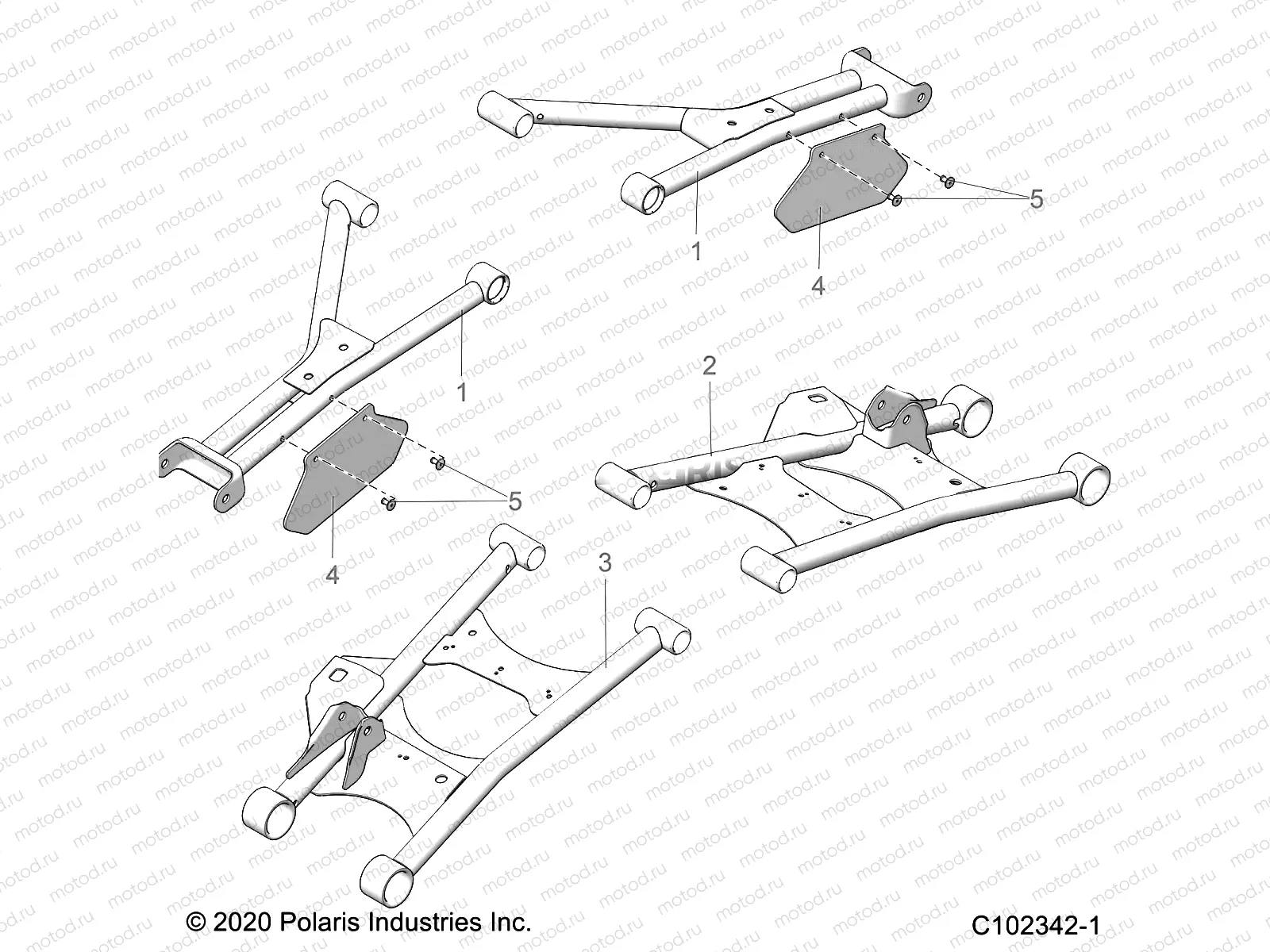 SUSPENSION | SUSPENSION, REAR CONTROL ARMS - A20SGE95AK (C102342-1)