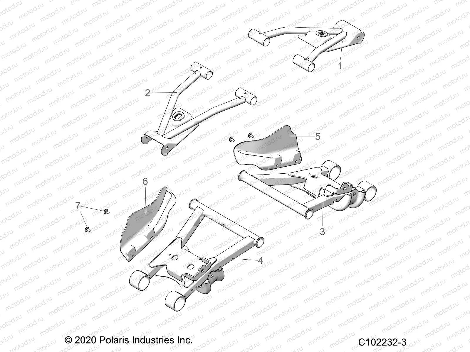 SUSPENSION | SUSPENSION, REAR CONTROL ARMS - A21SWE57A1/3A1 (C102232-3)