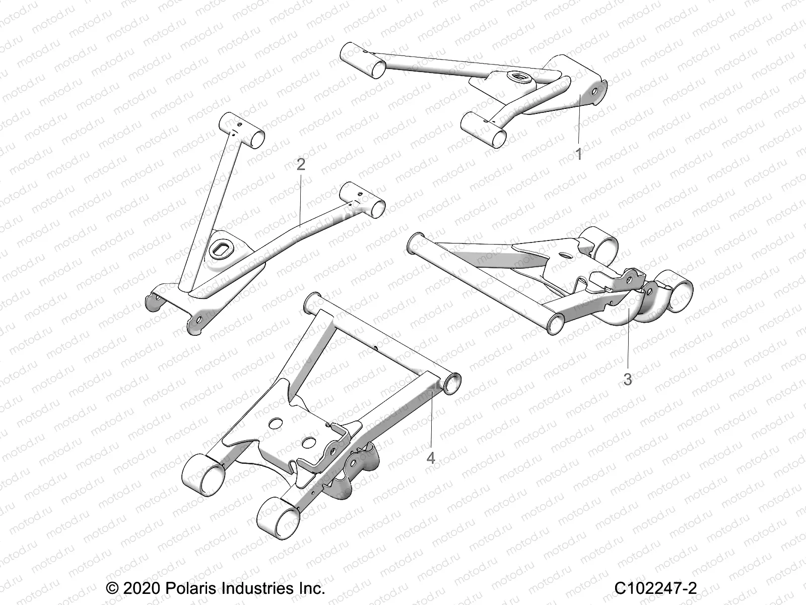 SUSPENSION | SUSPENSION, REAR CONTROL ARMS - A22S6E57F1/FL (C102247-2)