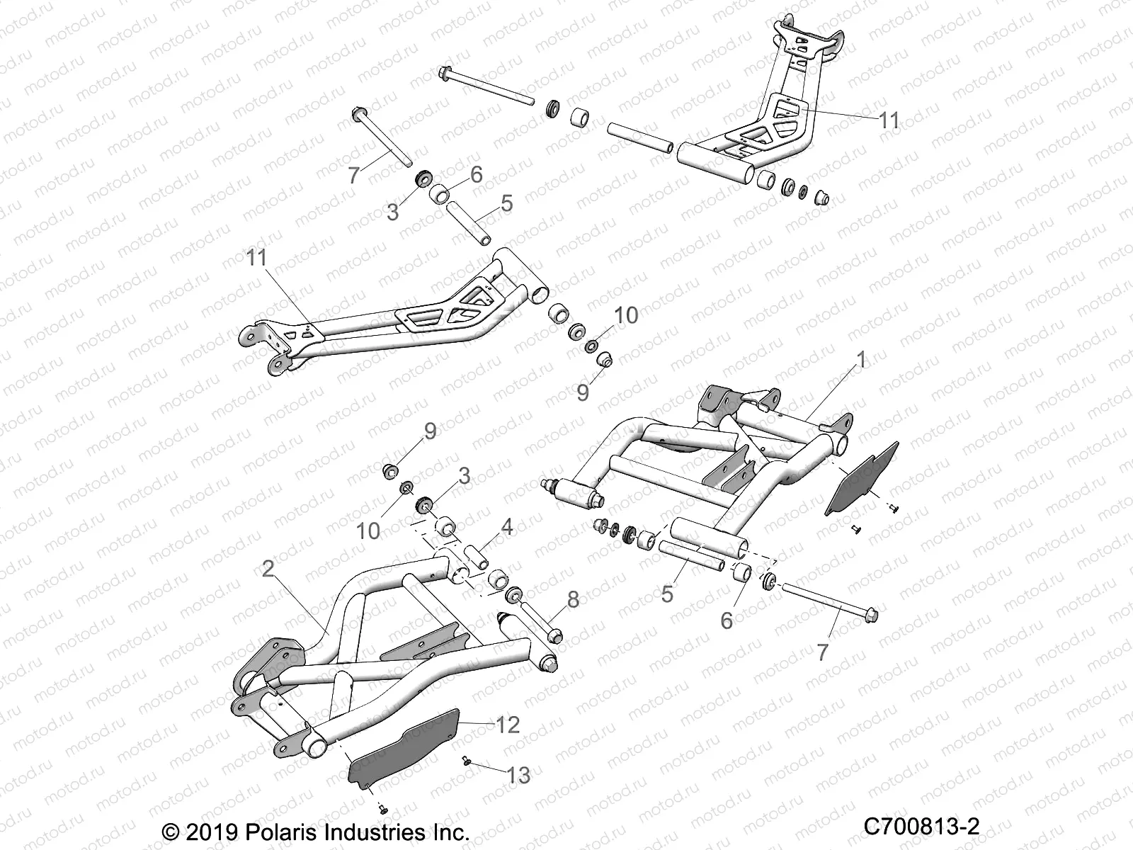 SUSPENSION | SUSPENSION, REAR CONTROL ARMS - G22GXK99AP/BP (C7008713-2)