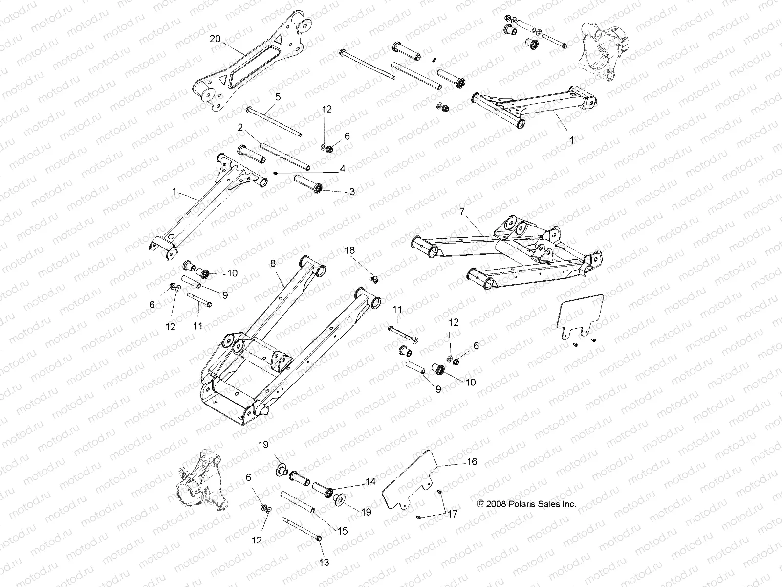 SUSPENSION | SUSPENSION, REAR CONTROL ARMS - R09VH76FX (49RGRSUSPRR09RZRS)