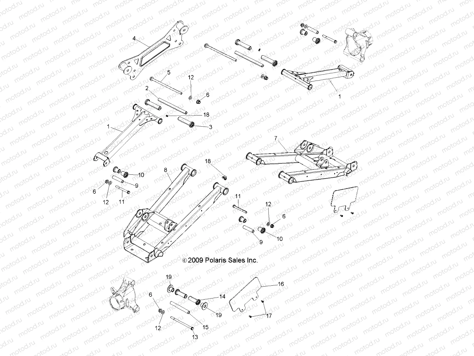 SUSPENSION | SUSPENSION, REAR CONTROL ARMS - R10XH76AA (49RGRSUSPRR10RZRS4)