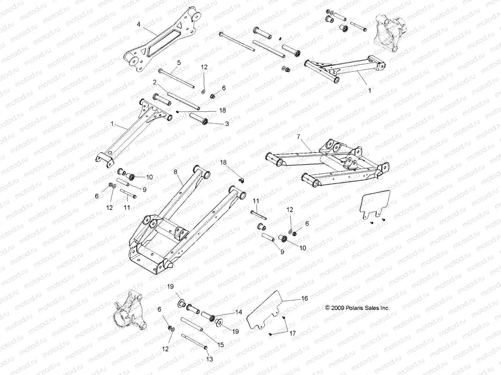 SUSPENSION | SUSPENSION, REAR CONTROL ARMS - R13VE76FX/FI (49RGRSUSPRR10RZR)