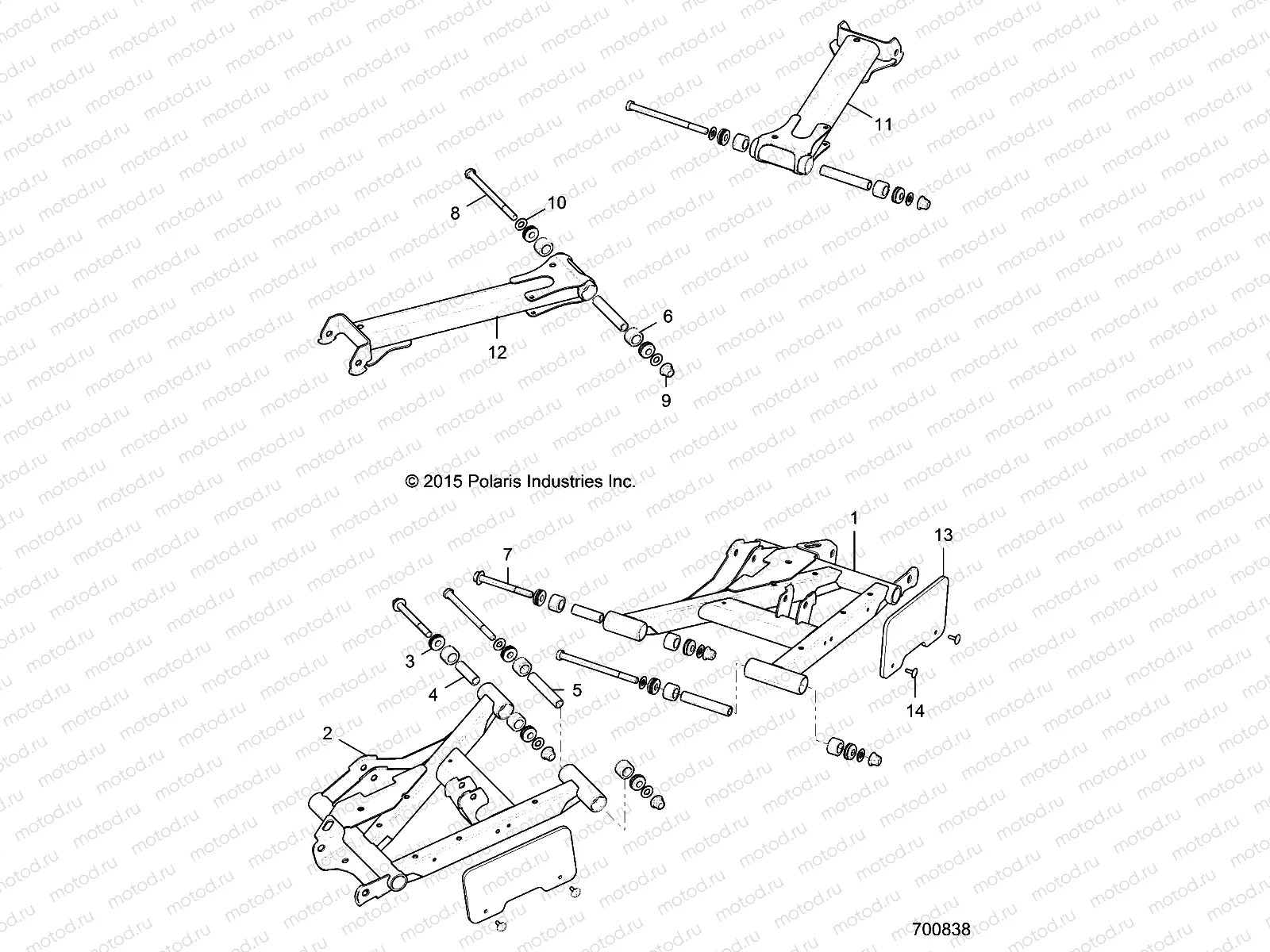 SUSPENSION | SUSPENSION, REAR CONTROL ARMS - R17RHE99NU (700838)