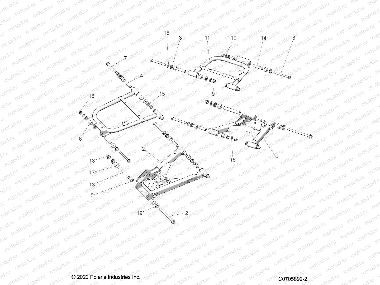 SUSPENSION | SUSPENSION, REAR CONTROL ARMS - R23RRE99FJ/RRS99CJ/F9/FJ/C9/CK/RRP99CJ (C0705892-2)