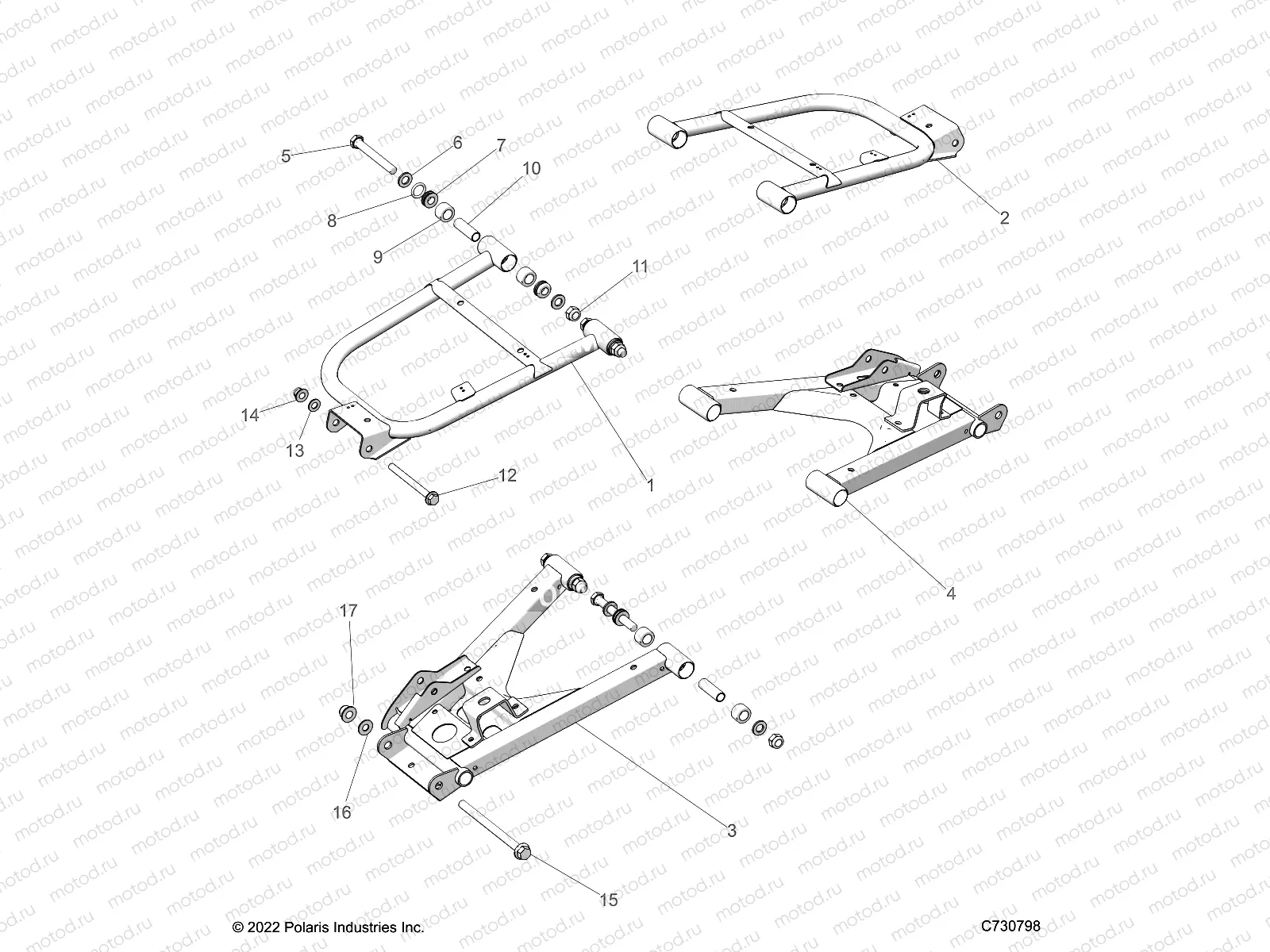 SUSPENSION | SUSPENSION, REAR CONTROL ARMS - R23RRRED4JA (C730798)
