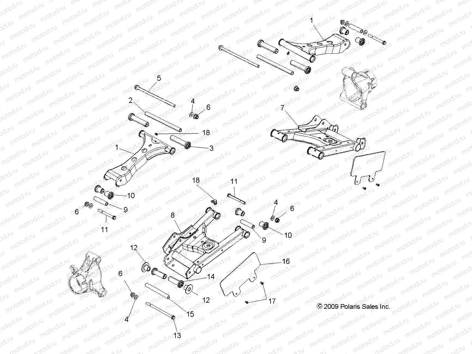 SUSPENSION | SUSPENSION, REAR CONTROL ARMS - Z14VH76AC/AD/EAI/EAK/EAJ/EAL/EAW (49RGRSUSPRR10RZR800)