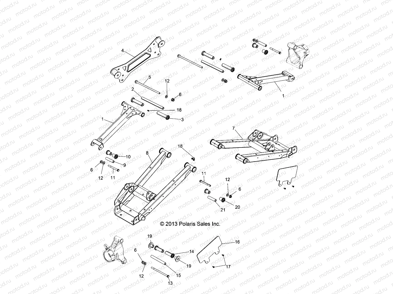 SUSPENSION | SUSPENSION, REAR CONTROL ARMS - Z14XE7EAL/X (49RGRSUSPRR14RZR4)