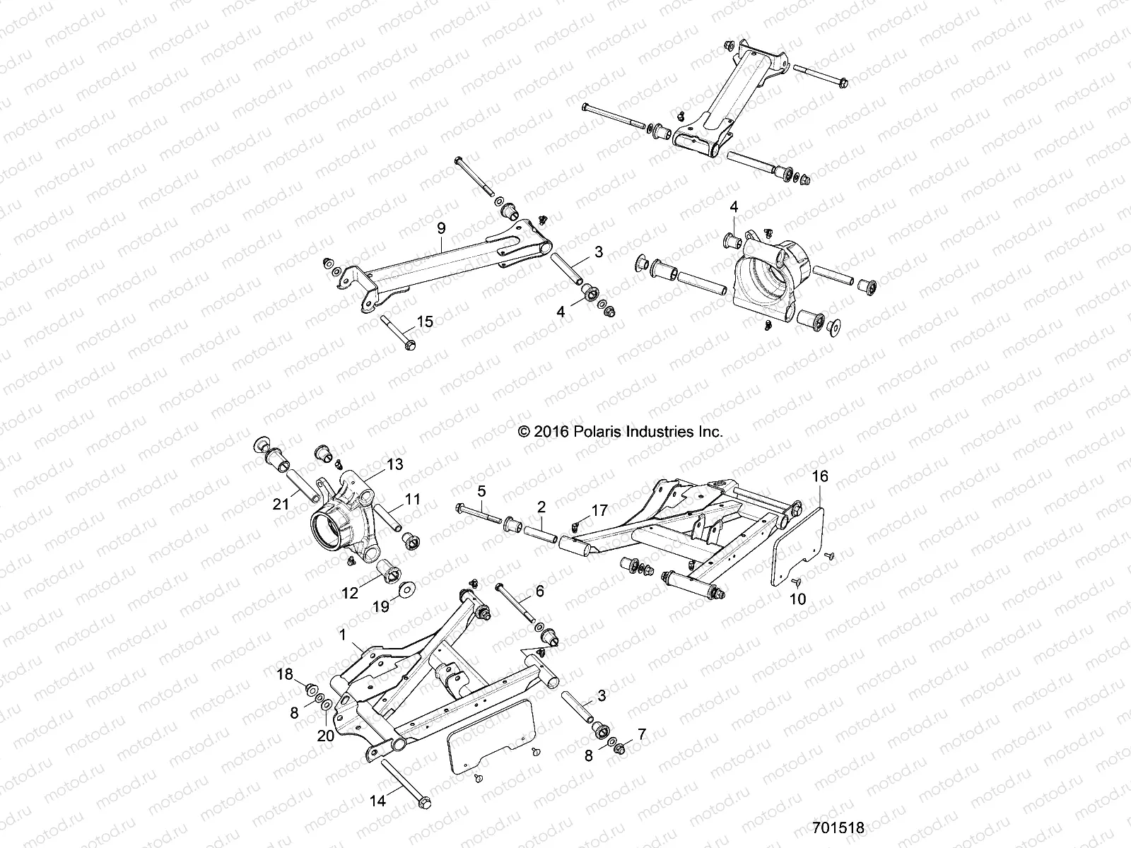 SUSPENSION | SUSPENSION, REAR CONTROL ARMS - Z15VBA87AJ/LJ/E87AK/AM/AT/LT/AL/AV (701518)