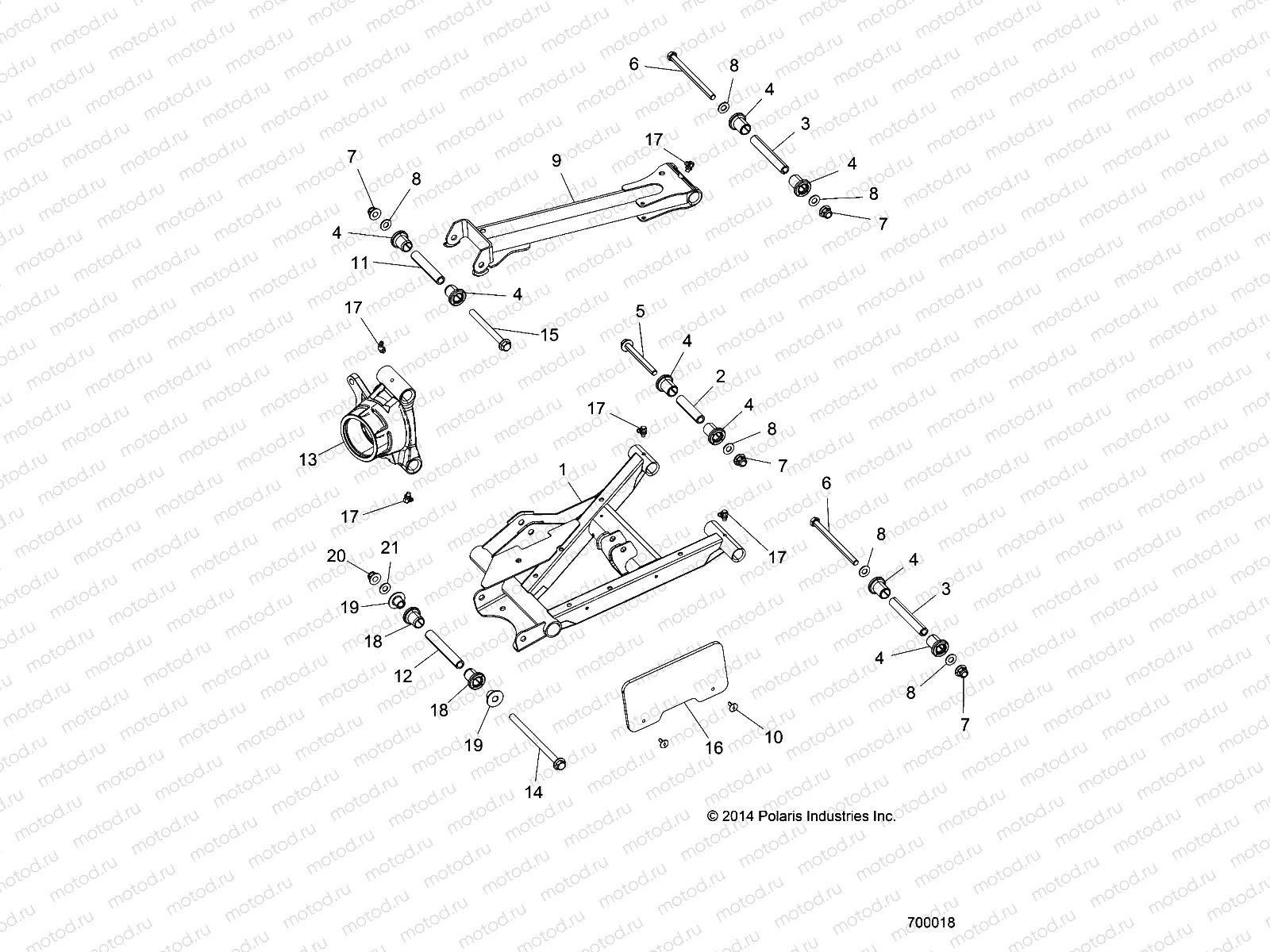 SUSPENSION | SUSPENSION, REAR CONTROL ARMS - Z15VCE87AT/AV (700018)