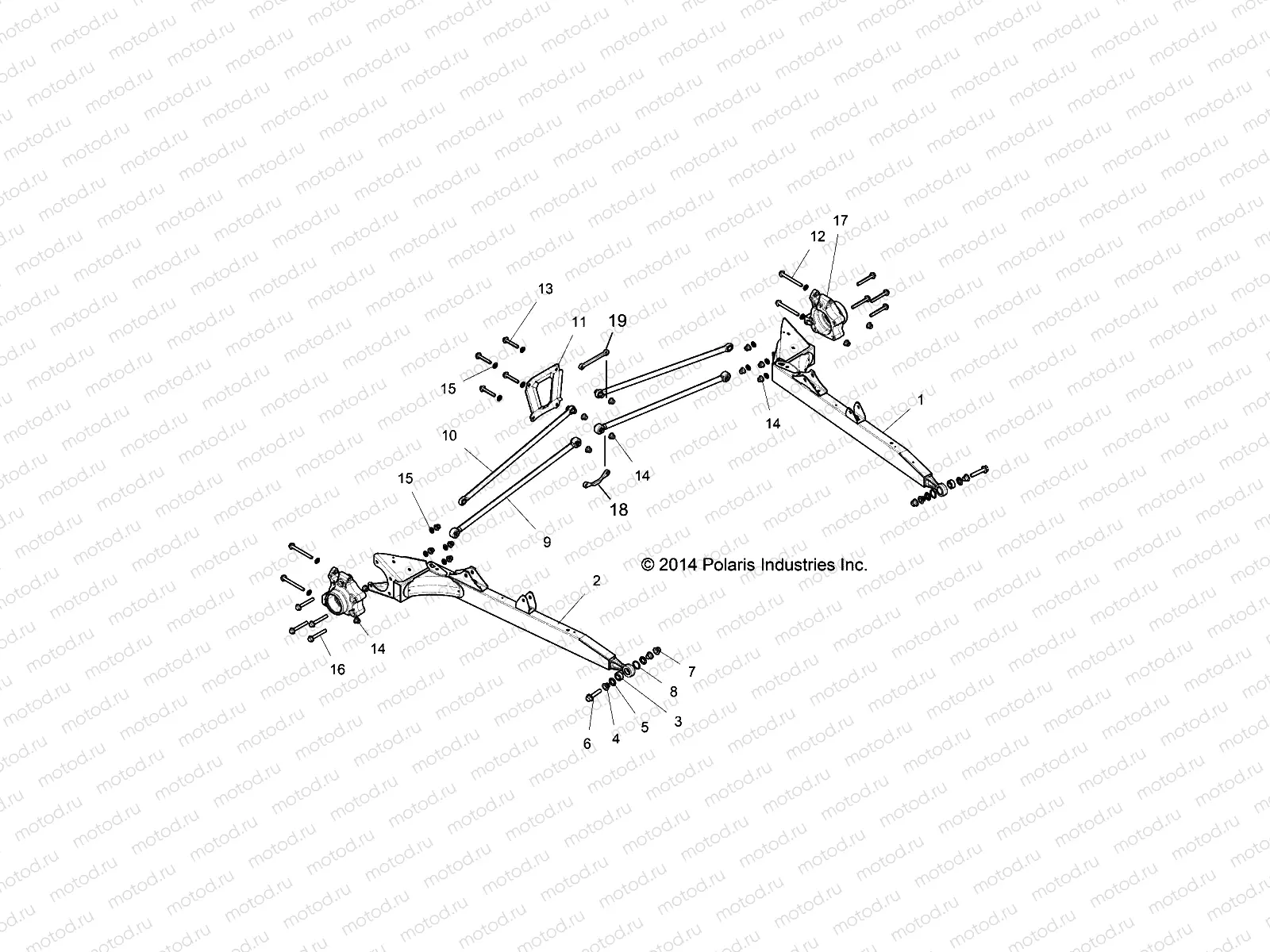 SUSPENSION | SUSPENSION, REAR CONTROL ARMS - Z15VDE99AT/AL/AV/AW/LP/EW/AO/AP/AZ/NV/NW/K99AA/AU (49RGRSUSPRR151000)