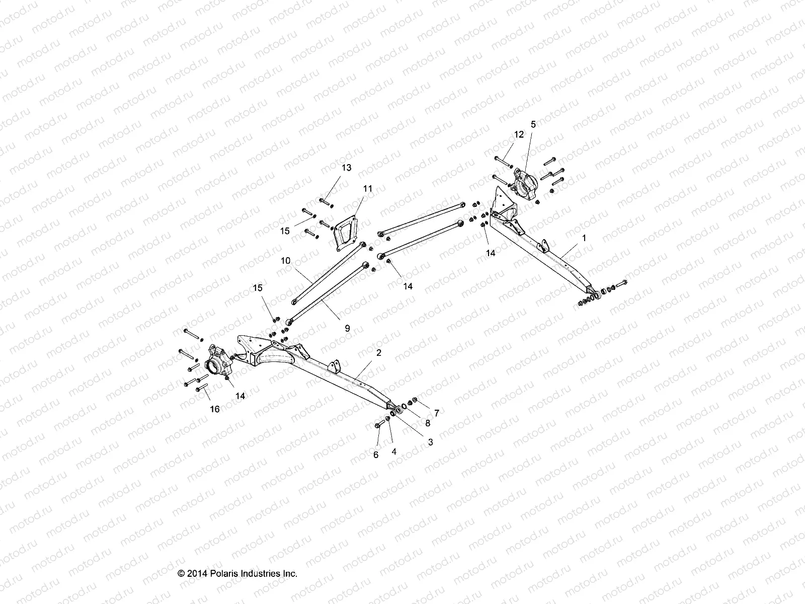 SUSPENSION | SUSPENSION, REAR CONTROL ARMS - Z15VFE99AT/AV/AP (49RGRSUSPRR1510004)