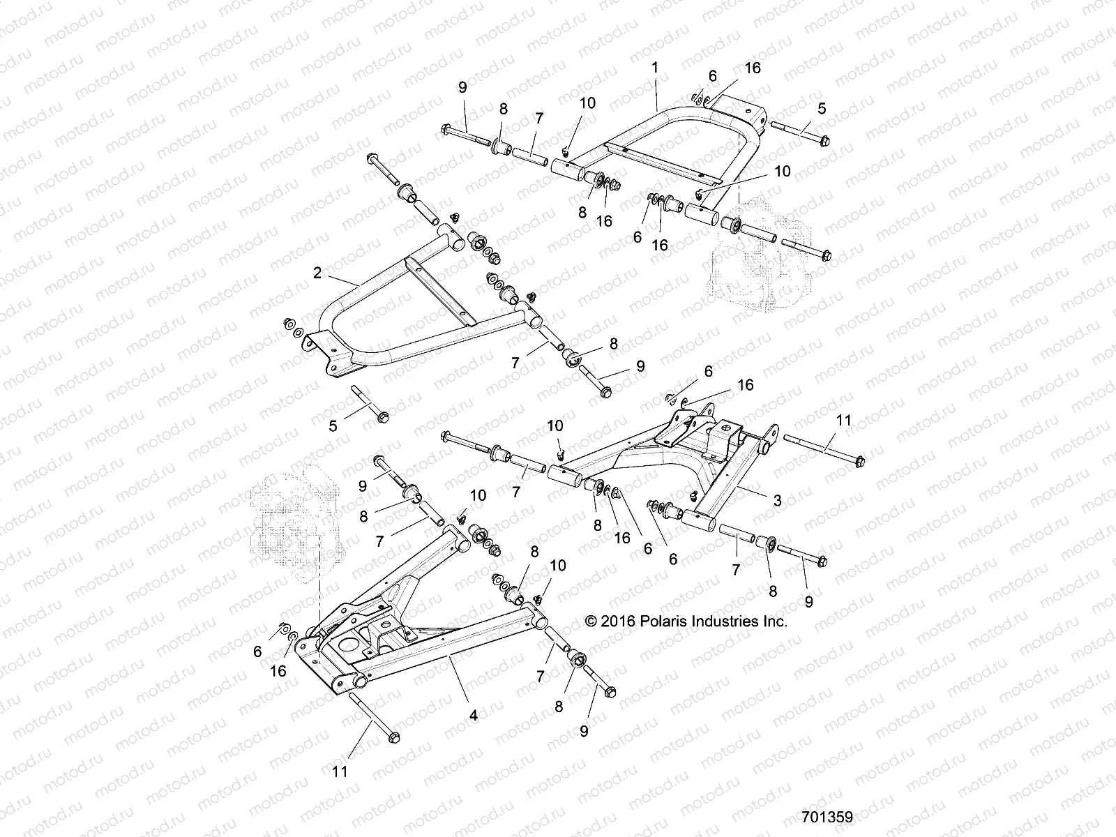 SUSPENSION | SUSPENSION, REAR CONTROL ARMS - Z17VJE57AR (701359)