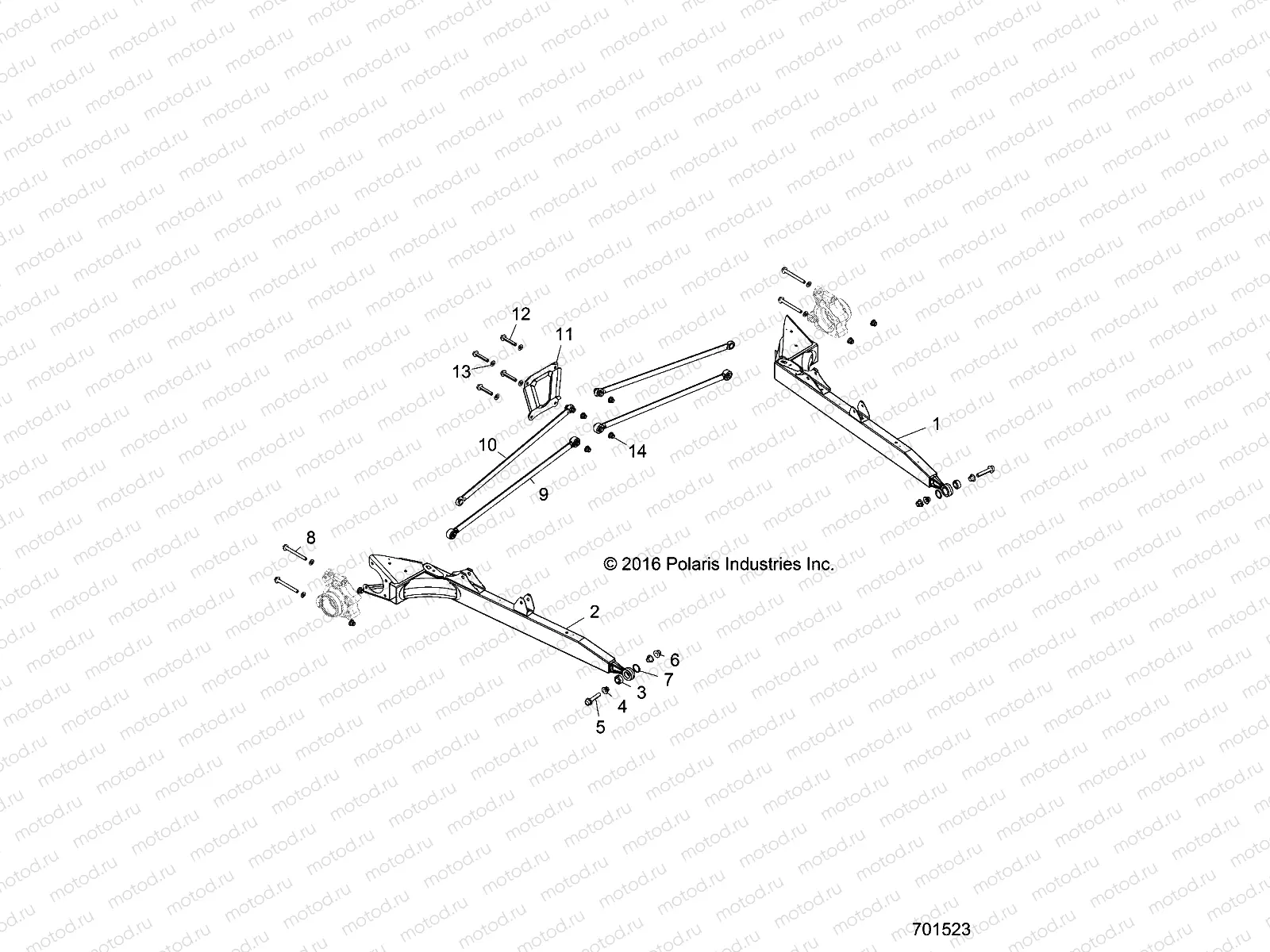 SUSPENSION | SUSPENSION, REAR CONTROL ARMS - Z18VDE99FK/S99CK/FK (701523)