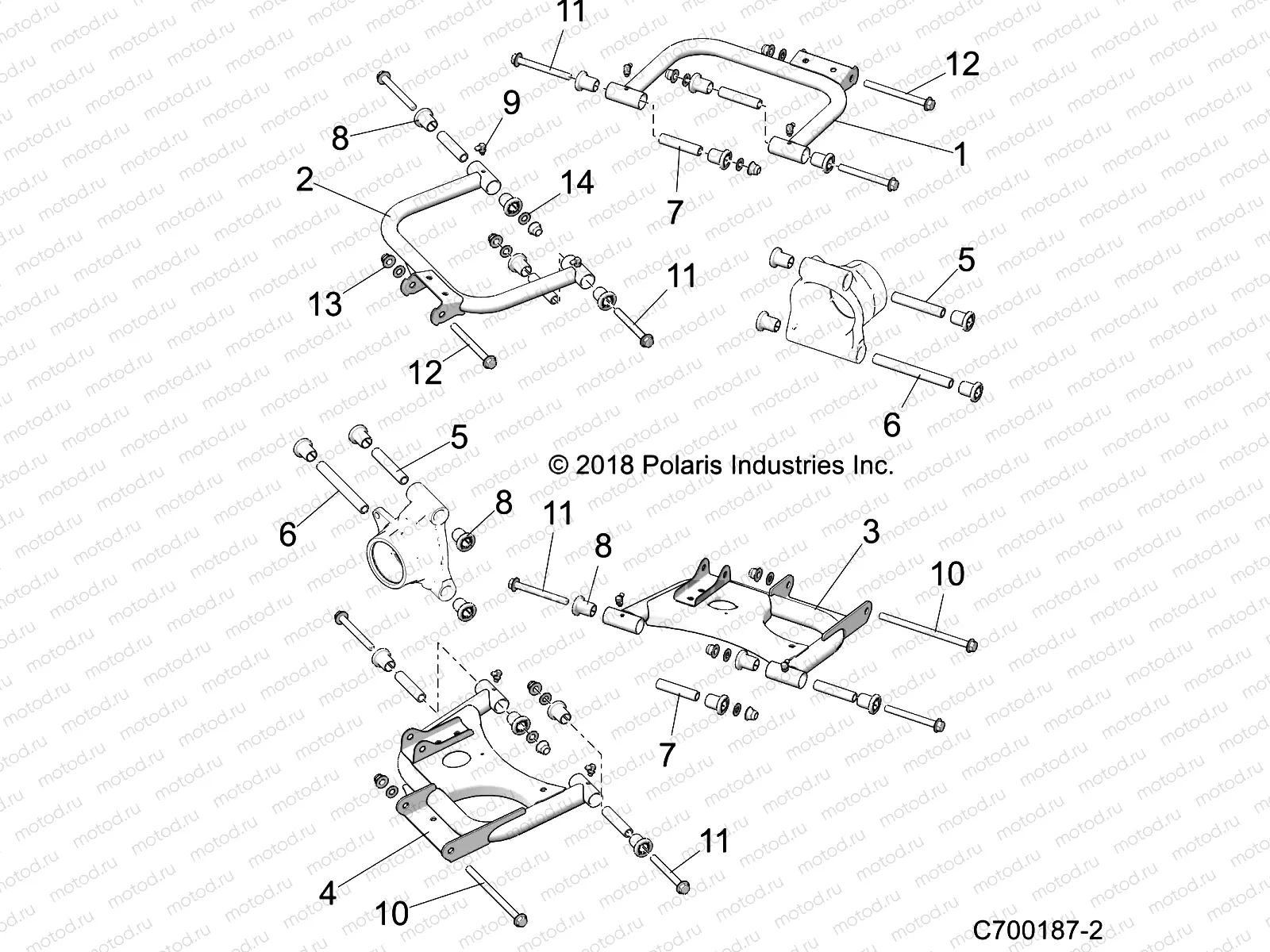 SUSPENSION | SUSPENSION, REAR CONTROL ARMS - Z22CHA57A2/K2 (C700187-2)