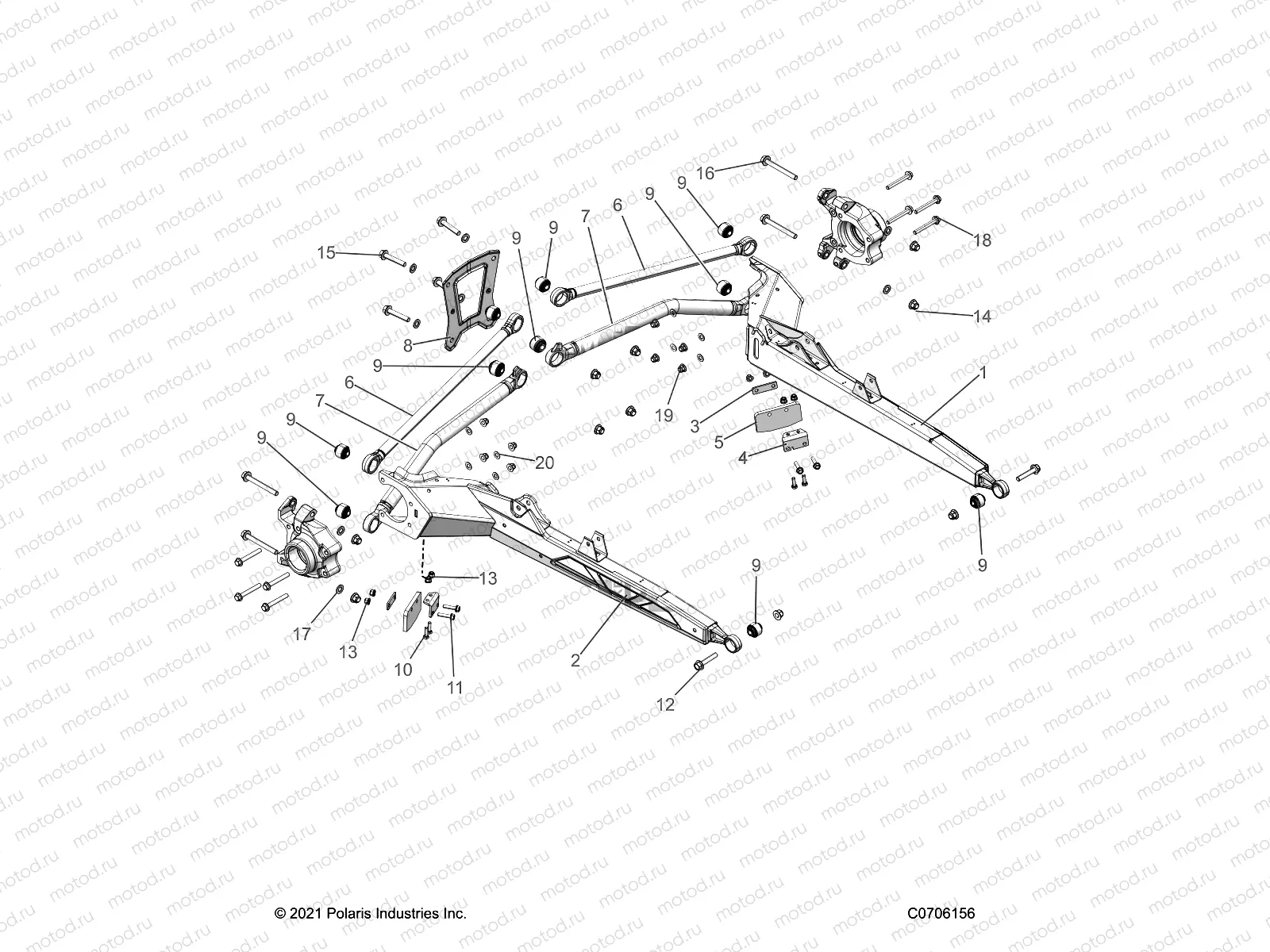 SUSPENSION | SUSPENSION, REAR CONTROL ARMS - Z22MAE92AJ/BJ/AD/BD/AG/BG (C0706156)