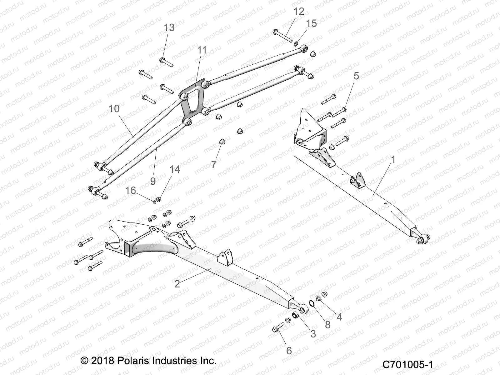 SUSPENSION | SUSPENSION, REAR CONTROL ARMS - Z22NAE99AJ/AN/BJ/BN (C701005-1)