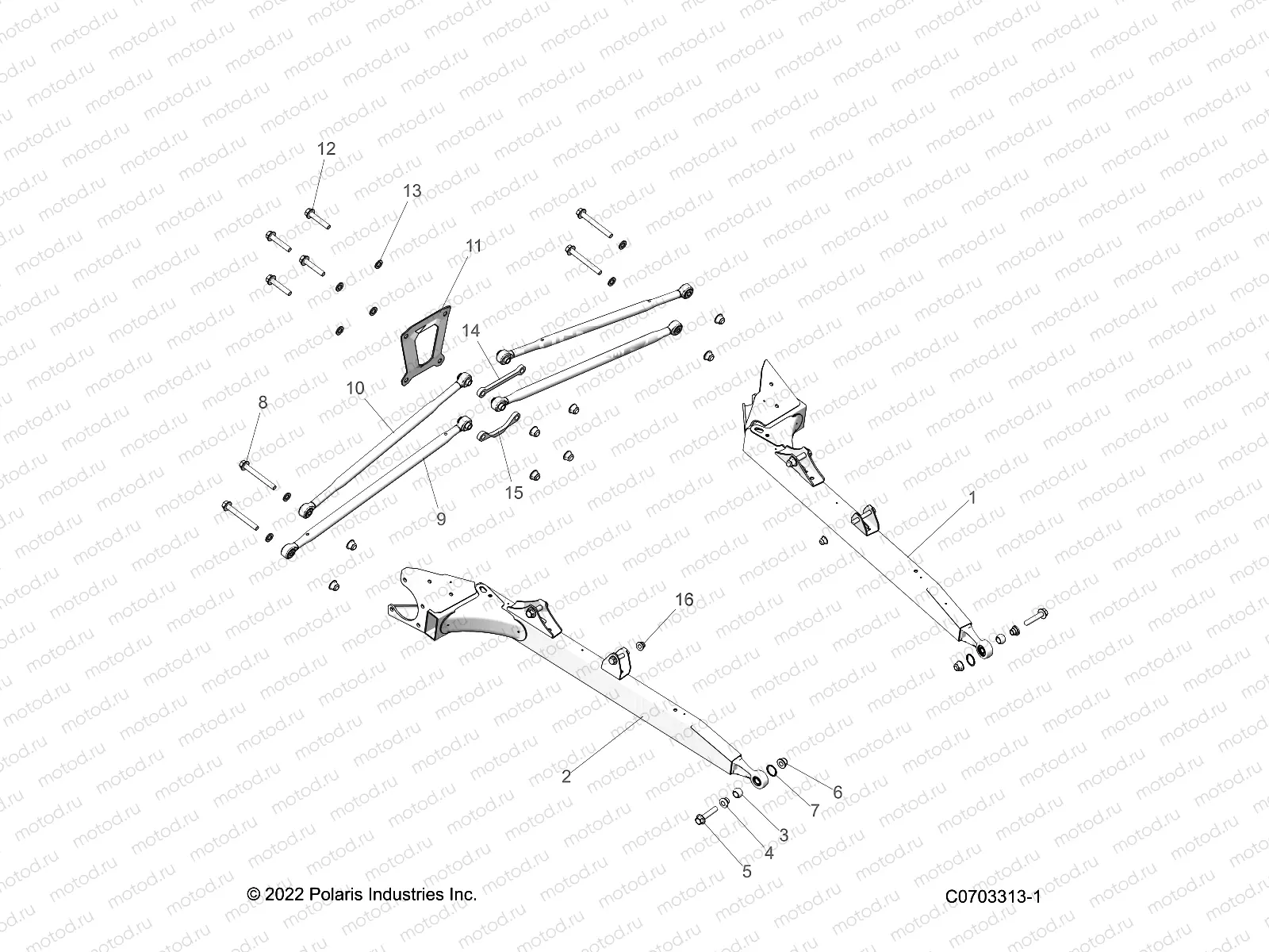 SUSPENSION | SUSPENSION, REAR CONTROL ARMS - Z22NAR99AF/BF (C0703316-1)