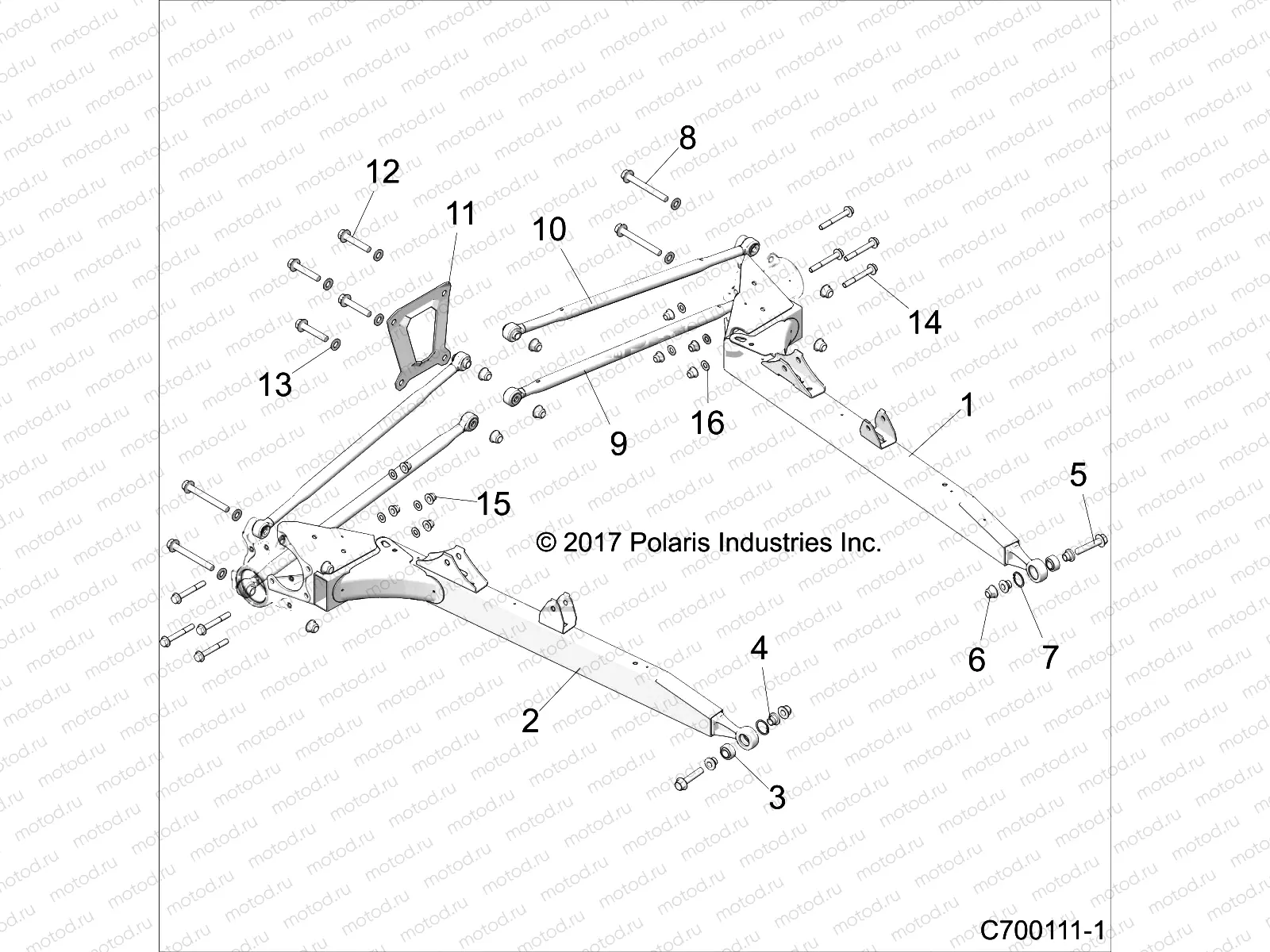 SUSPENSION | SUSPENSION, REAR CONTROL ARMS - Z22NAS99CK/FK (C700111-1)