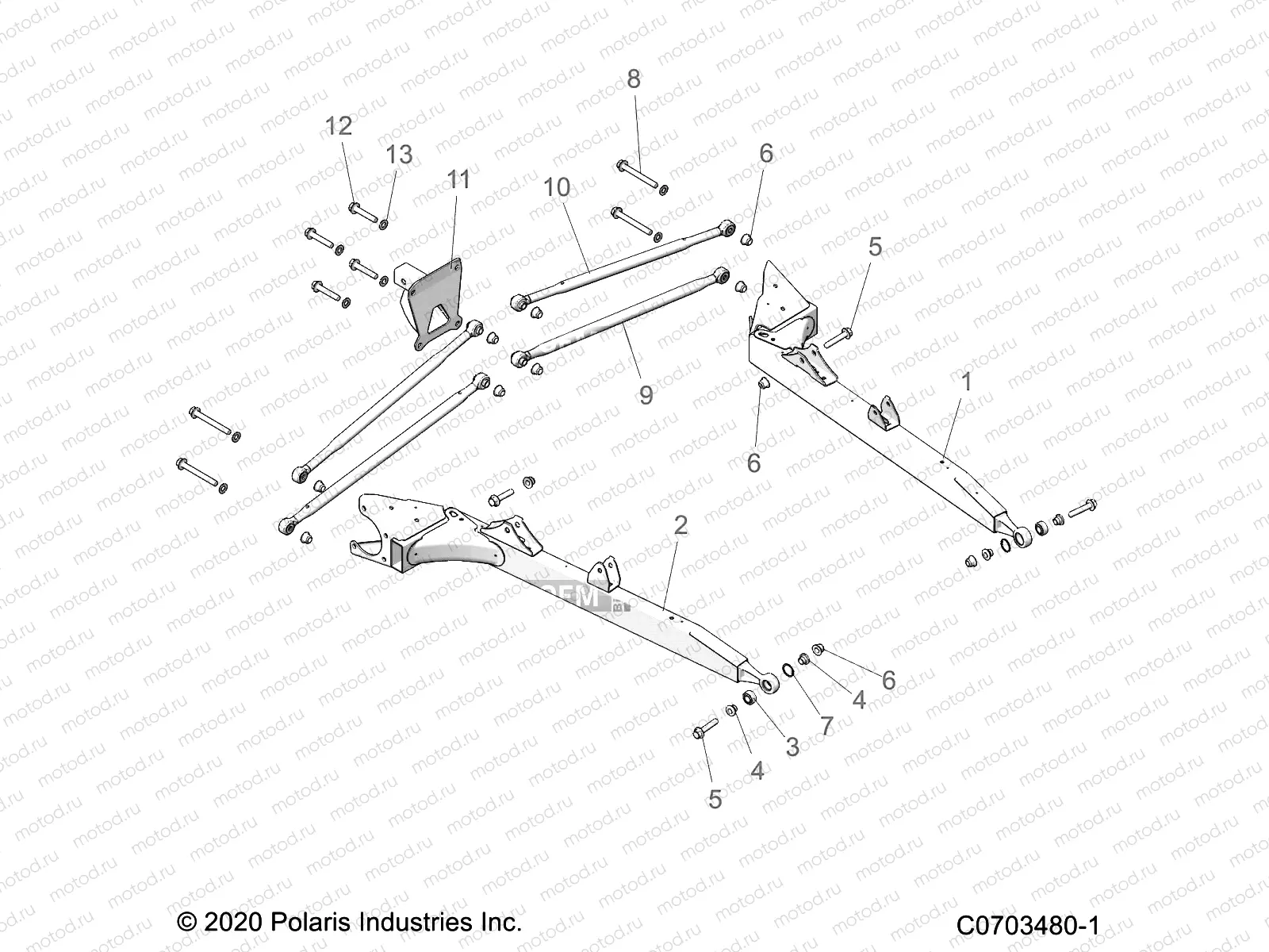 SUSPENSION | SUSPENSION, REAR CONTROL ARMS - Z22NAS99CZ (C0703480-1)