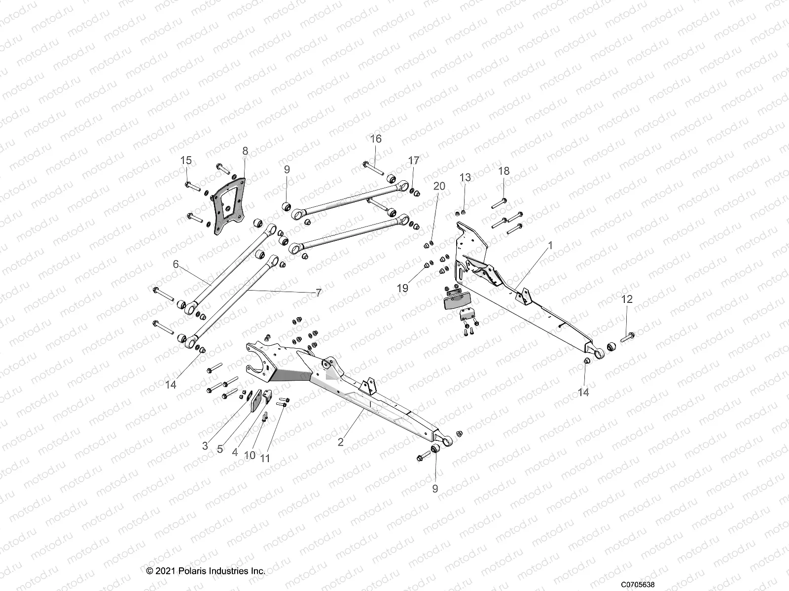 SUSPENSION | SUSPENSION, REAR CONTROL ARMS - Z22R4E92AD/AJ (C0705638)